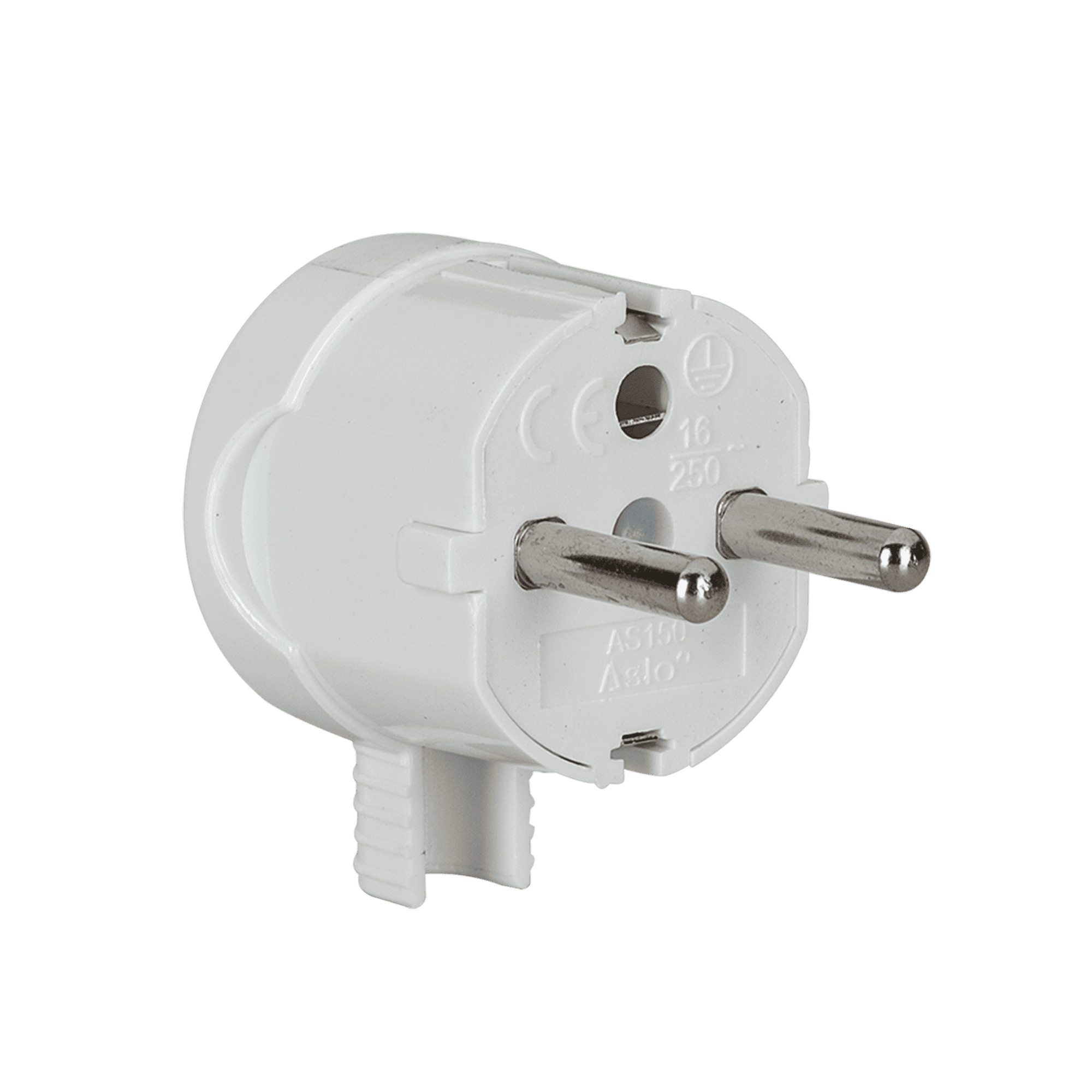 FICHA MACHO TIPO SCHUKO SAÍDA LATERAL 2P + T 16A