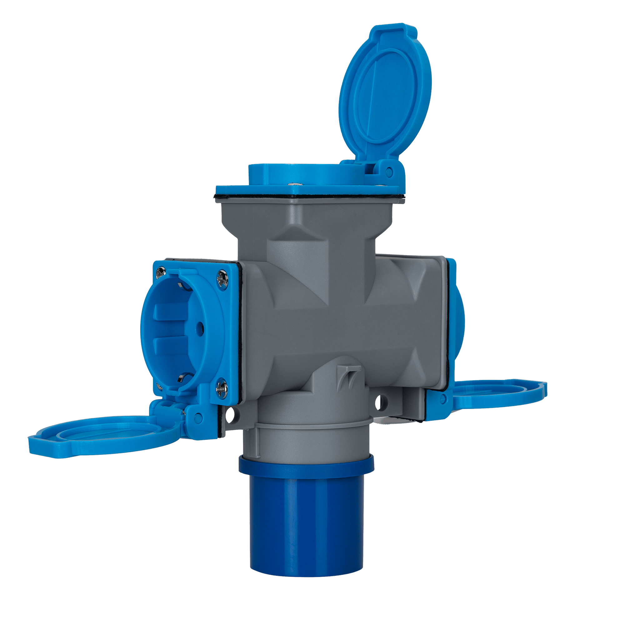 ADAPTADOR TRIPLO 16A 1M+3F 2P+T 230V IP44