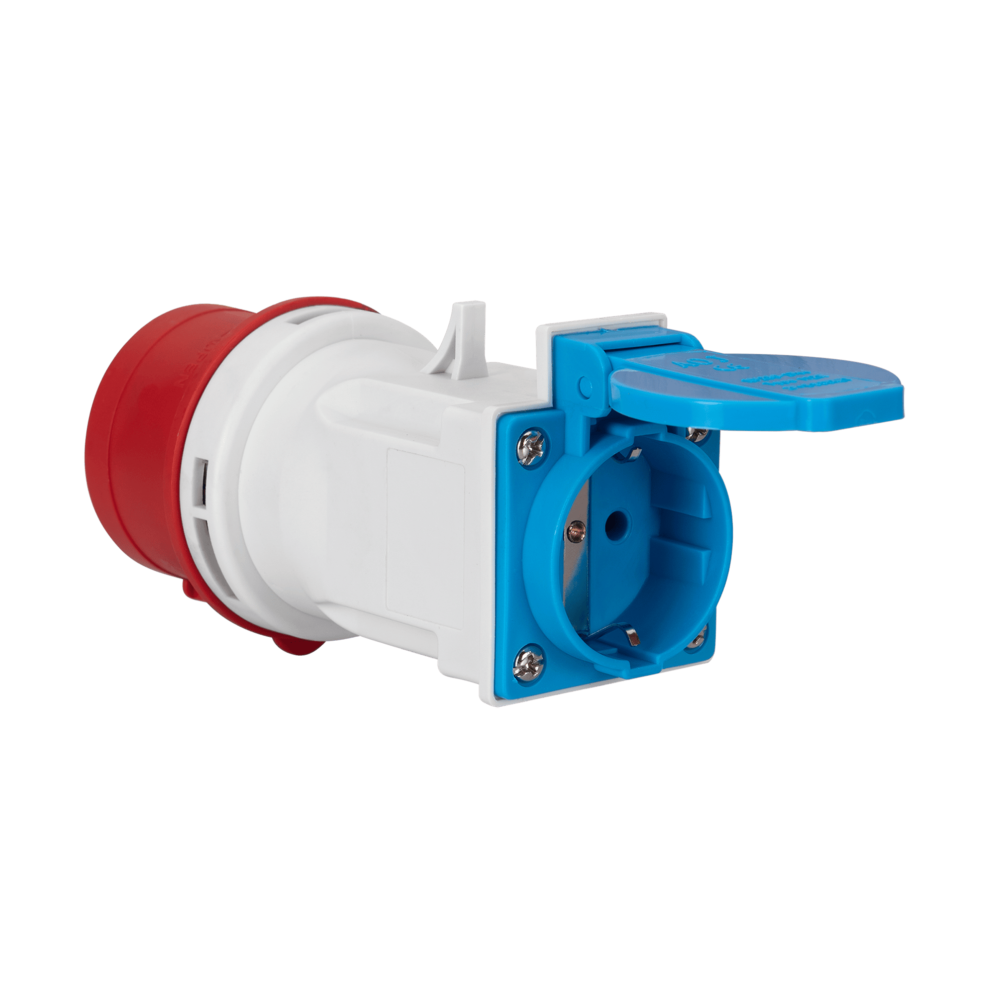 ADAPTADOR 16A 3P+T+N CEE M+F SCHUKO 230V IP44