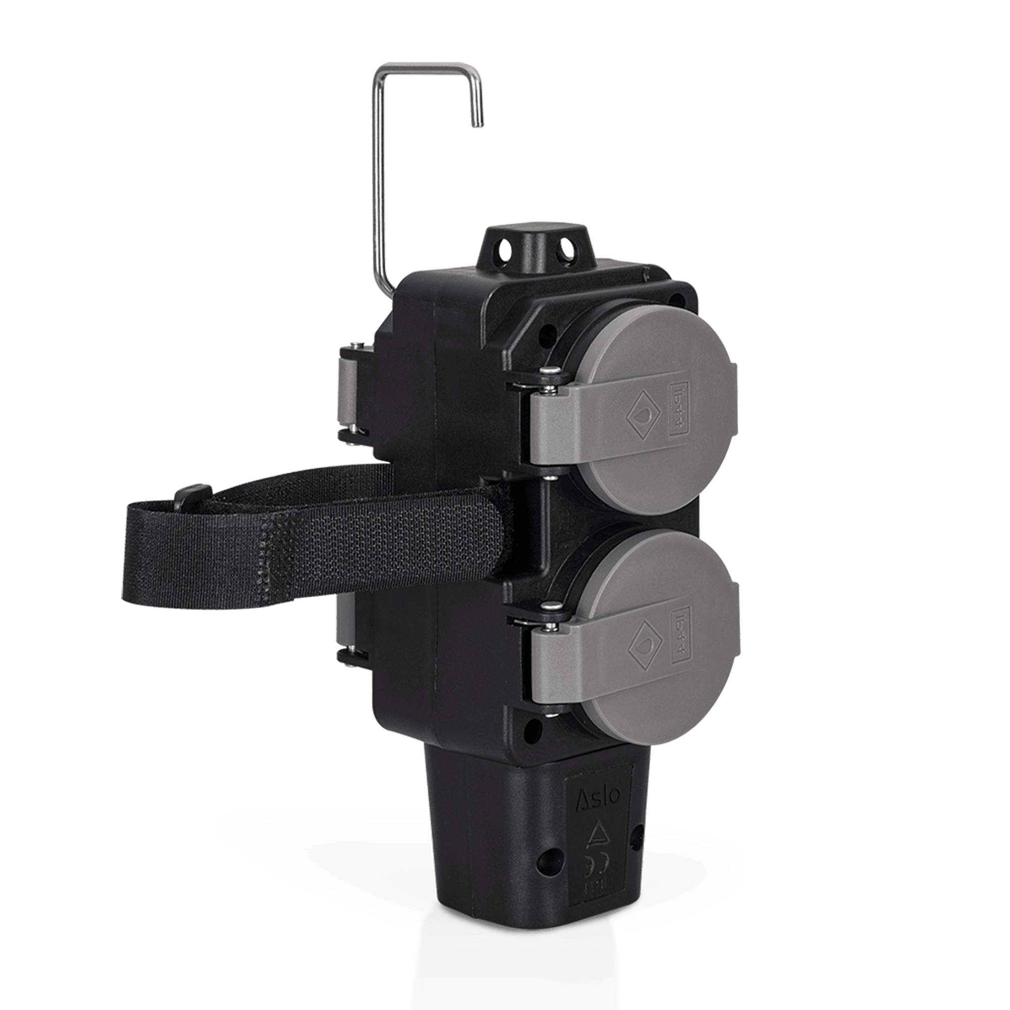 ADAPTADOR DE 4 TOMADAS COM PENDURADOR 4 X 2P + T | IP44