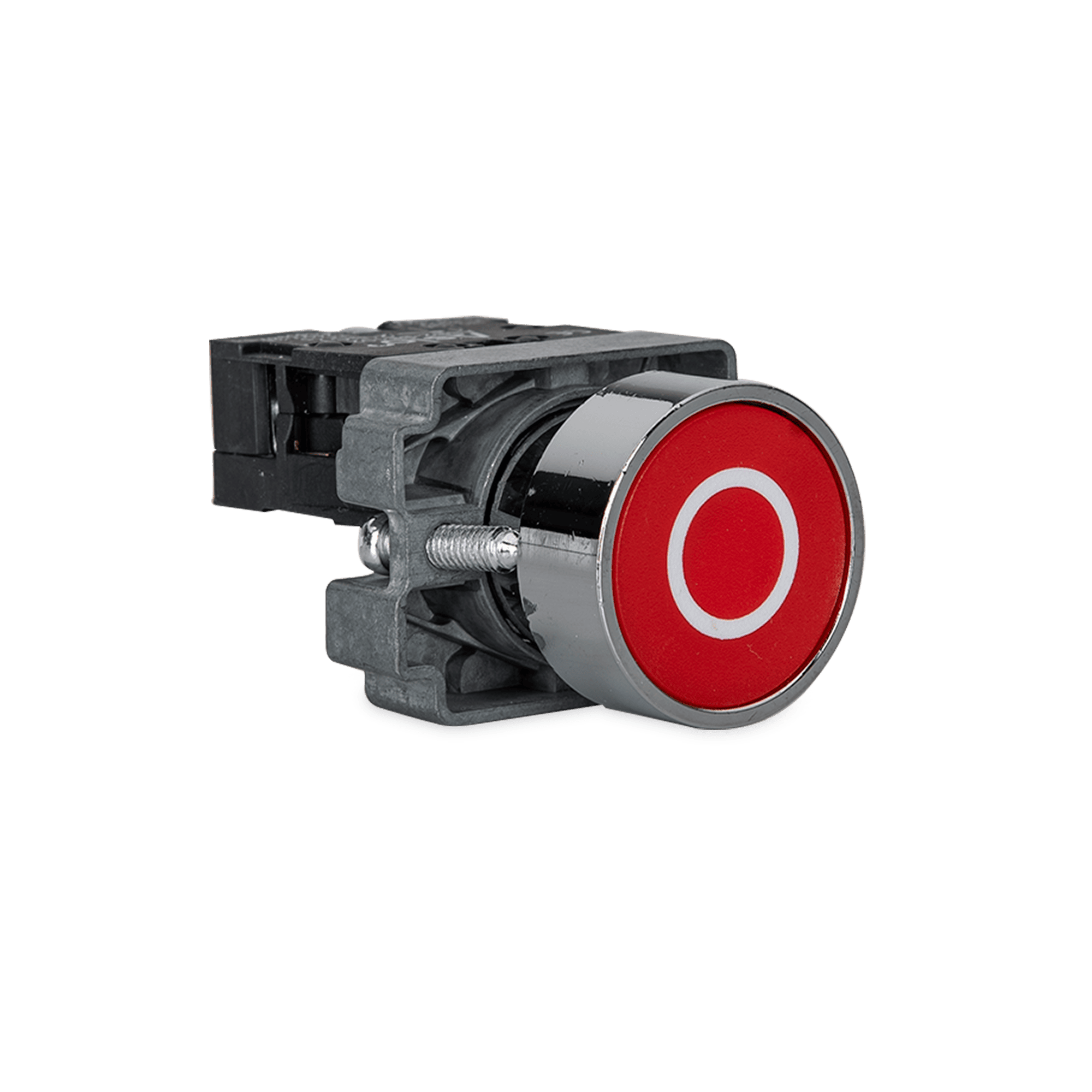 BOTÃO DE PRESSÃO COM SINALIZAÇÃO 29X12MM: CÍRCULO BRANCO