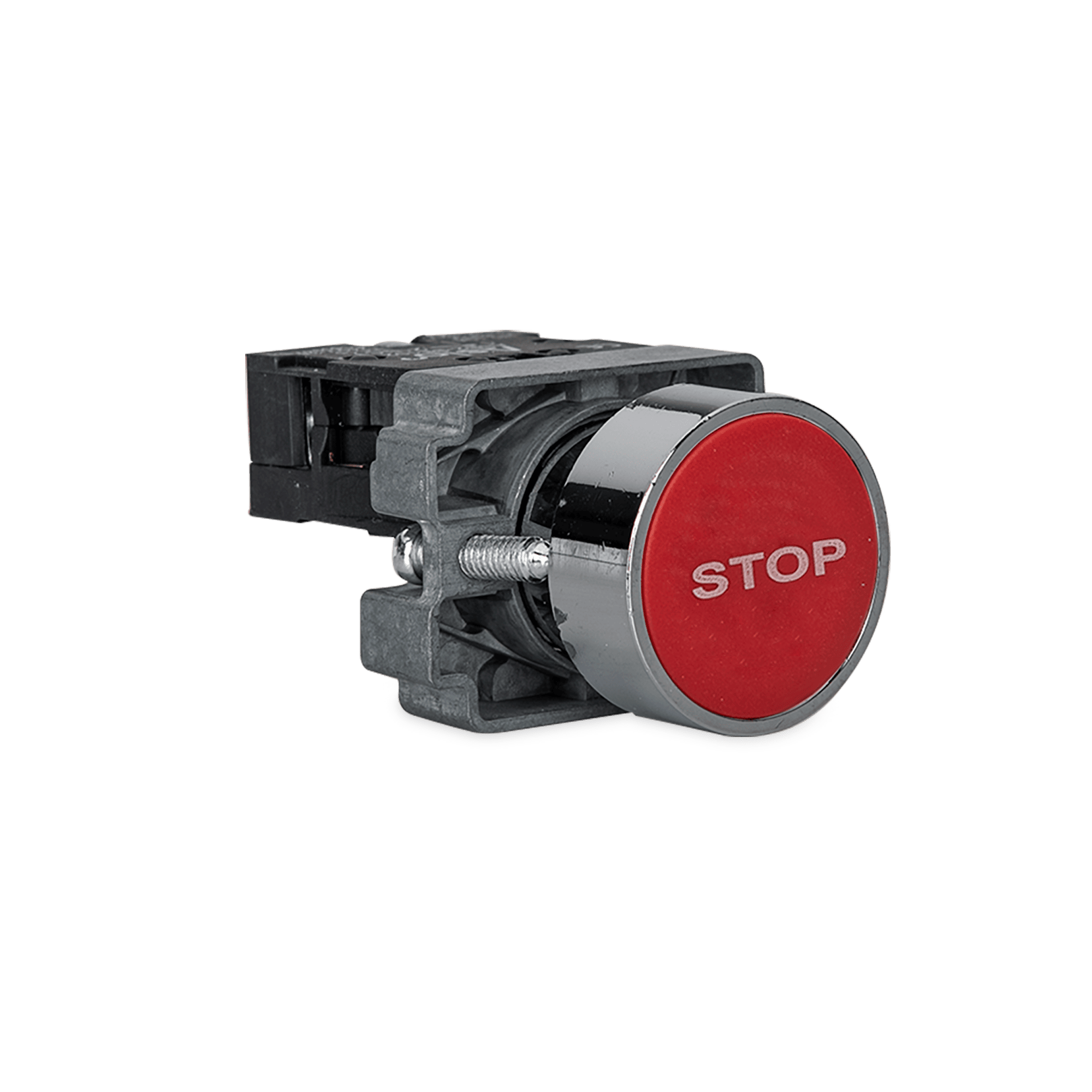 BOTÃO DE PRESSÃO COM SINALIZAÇÃO 29X12MM: STOP