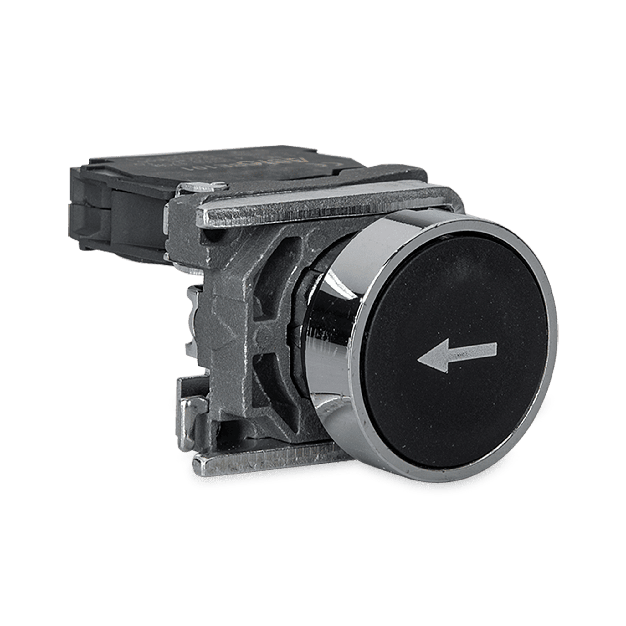 BOTÃO COM SINALIZAÇÃO 28,7X7,5MM - SETA BRANCA