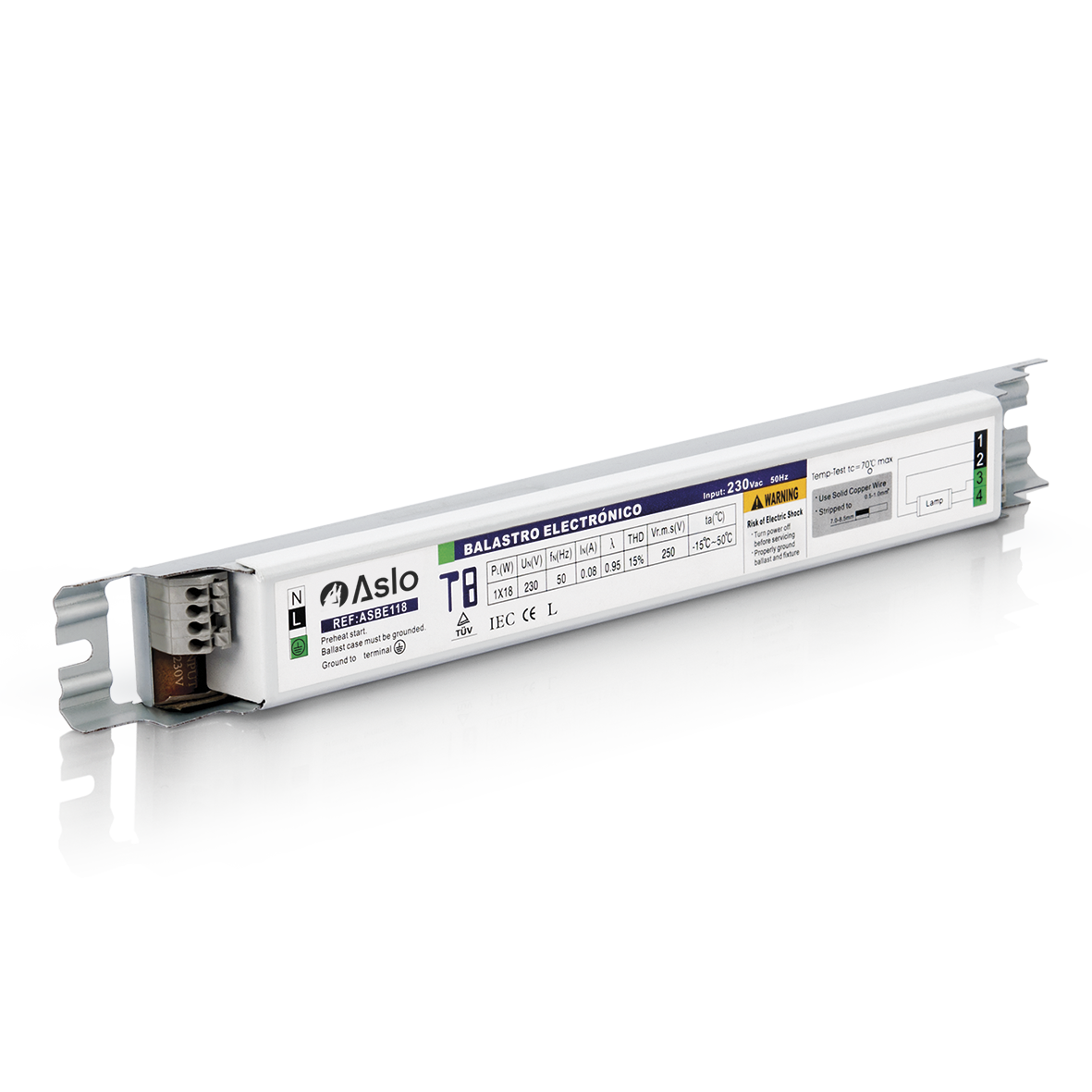 BALASTRO ELETRÓNICO PARA LÂMPADA T8