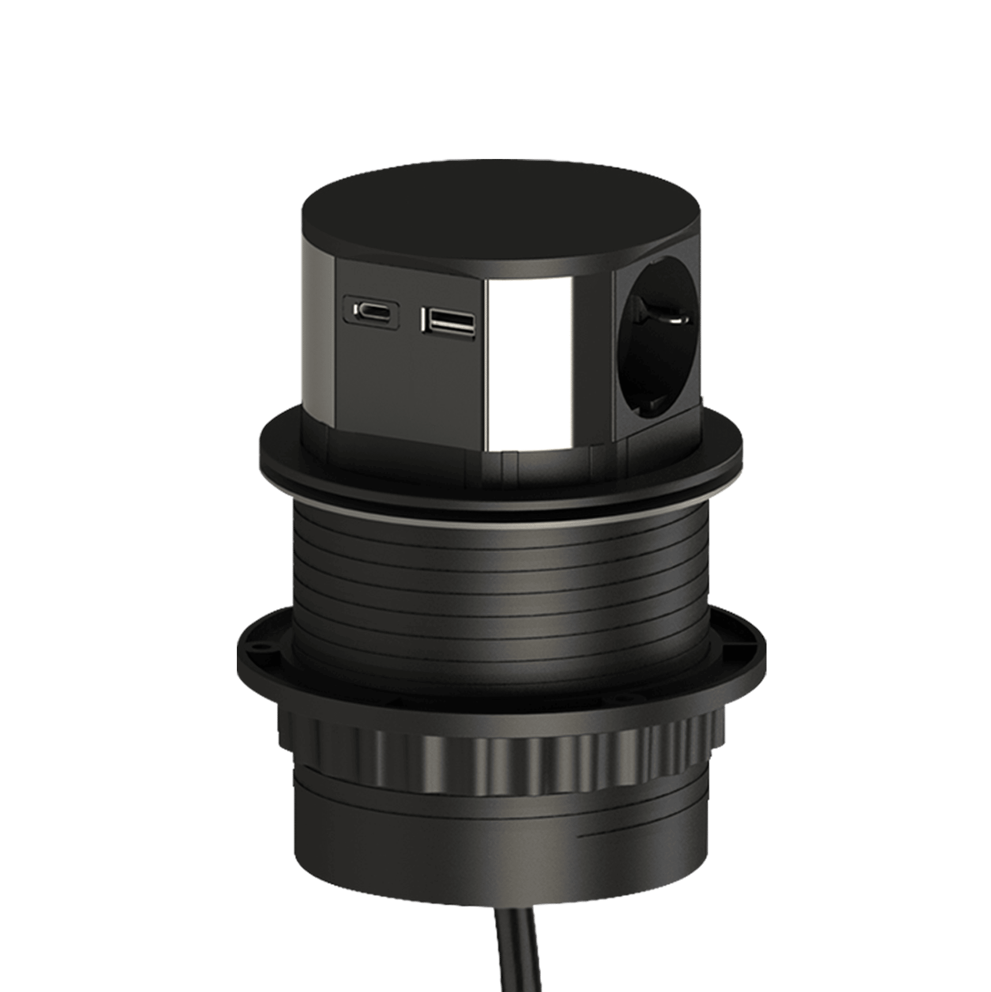 BLOCO DE TOMADAS POP-UP 3X2P+T 16A / USB A+C