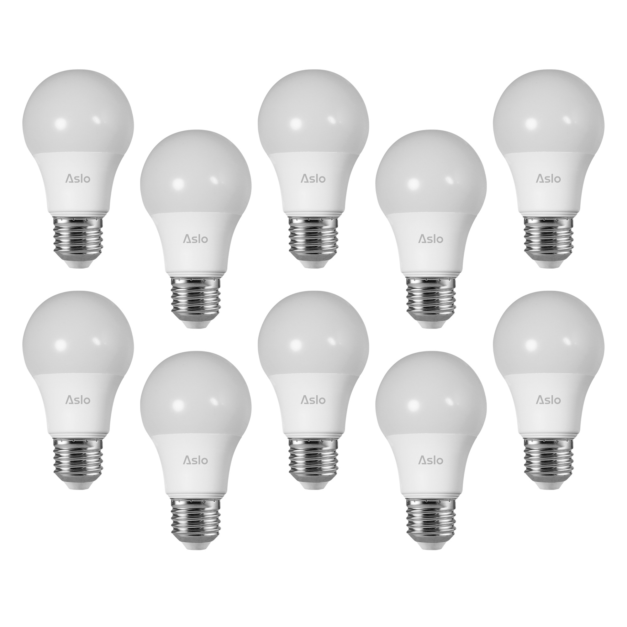 LÂMPADA LED A60 E27 10.5W 20.000h - PACK 10 UN.