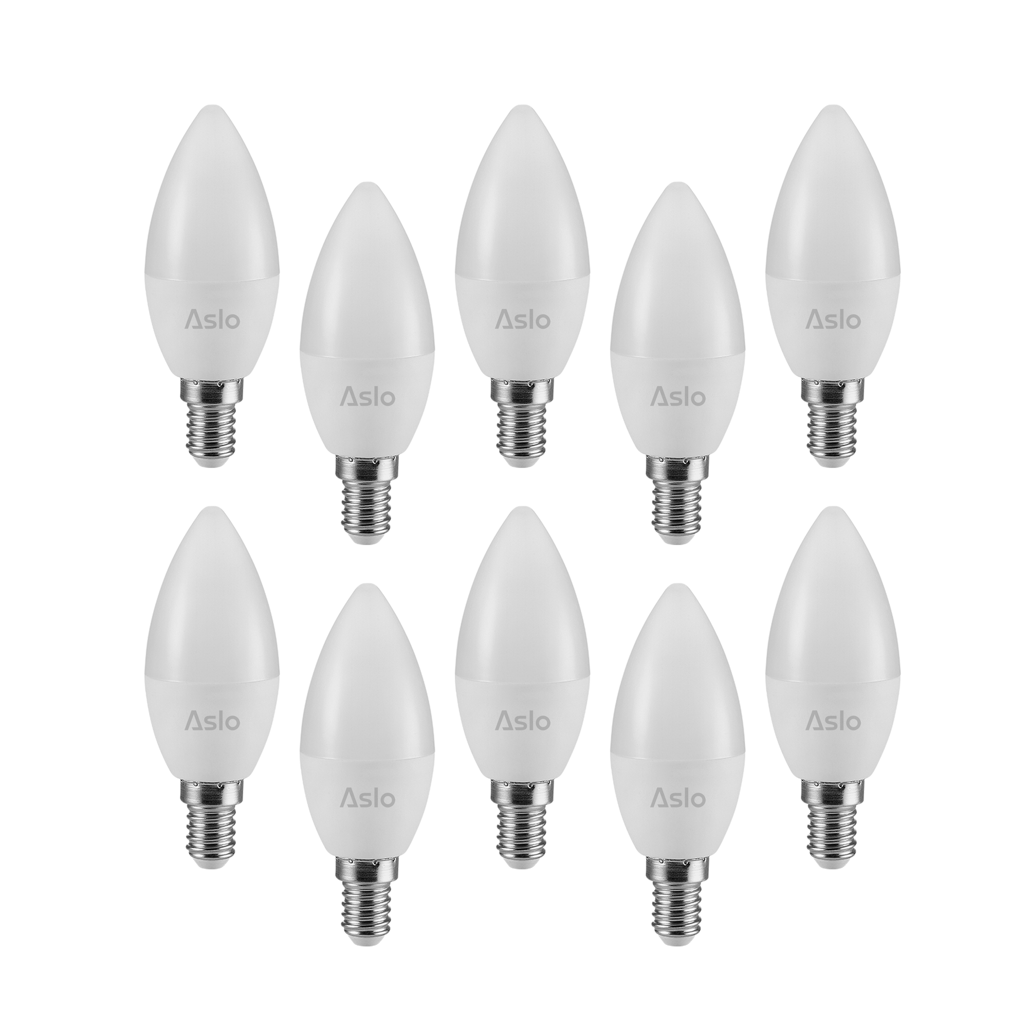 LÂMPADA LED CHAMA C37 E14 4.5W 20.000h - PACK 10 UN.