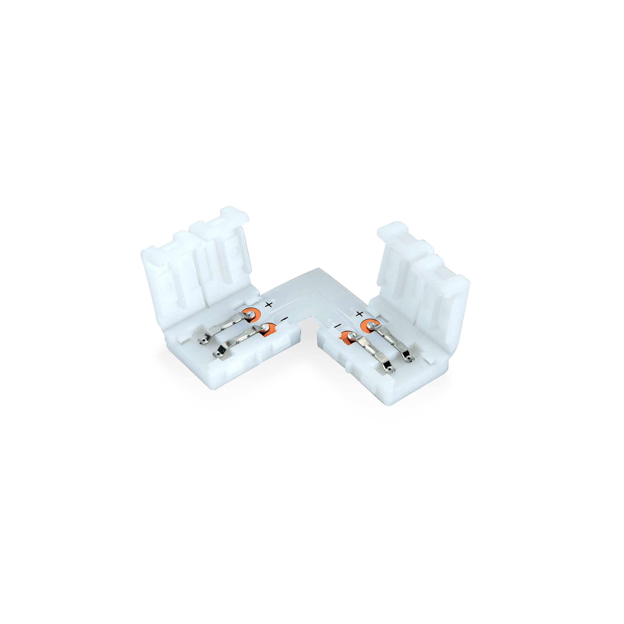 CONECTOR CLIP L 2 PINOS PARA FITA LED 8MM 12V/24V