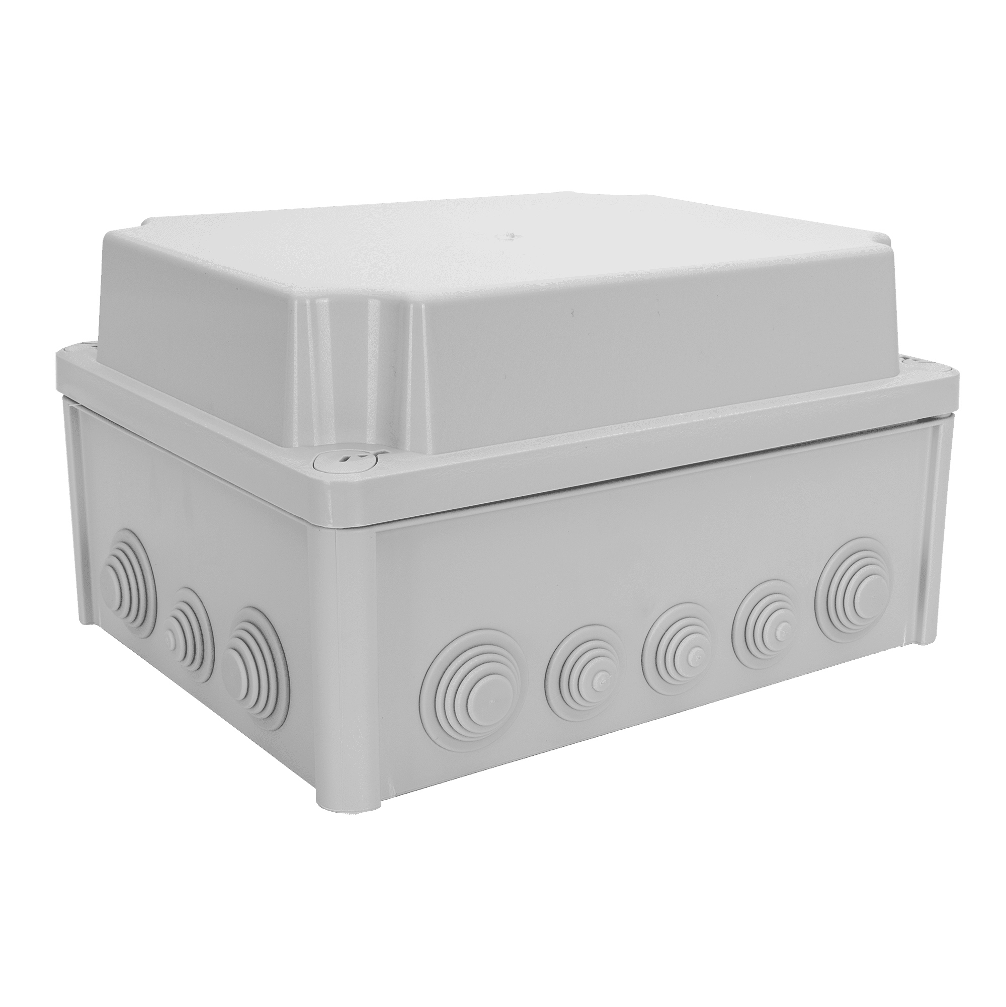 CAIXA DE DERIVAÇÃO ESTANQUE COM BOQUILHA 250X200X140MM