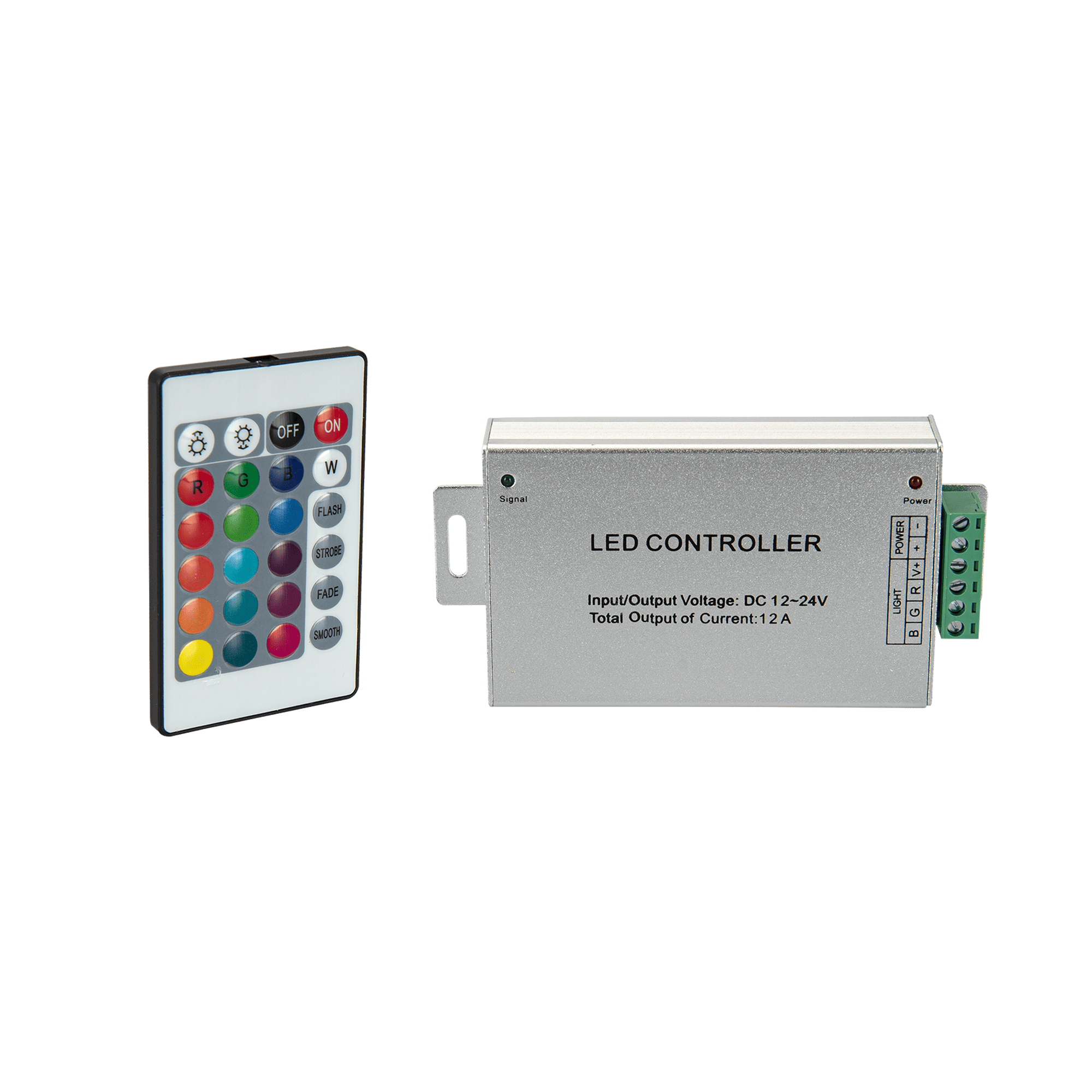 CONTROLADOR RGB COM COMANDO 12V/24V MAX. 12A