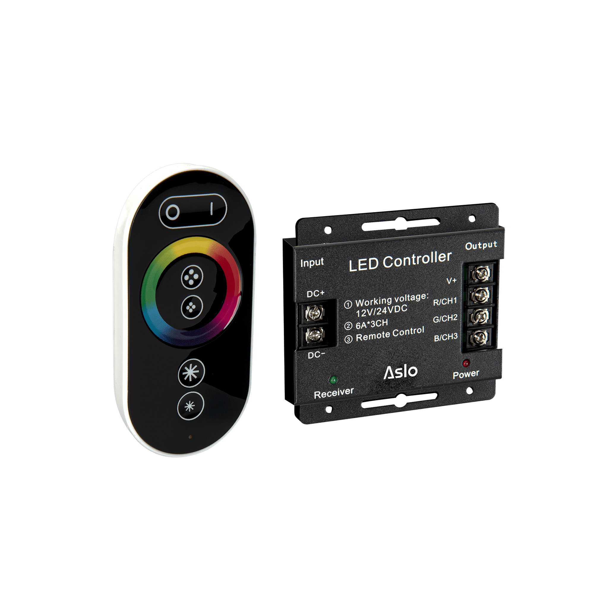 CONTROLADOR RGB COM COMANDO 12V/24V MAX. 18A