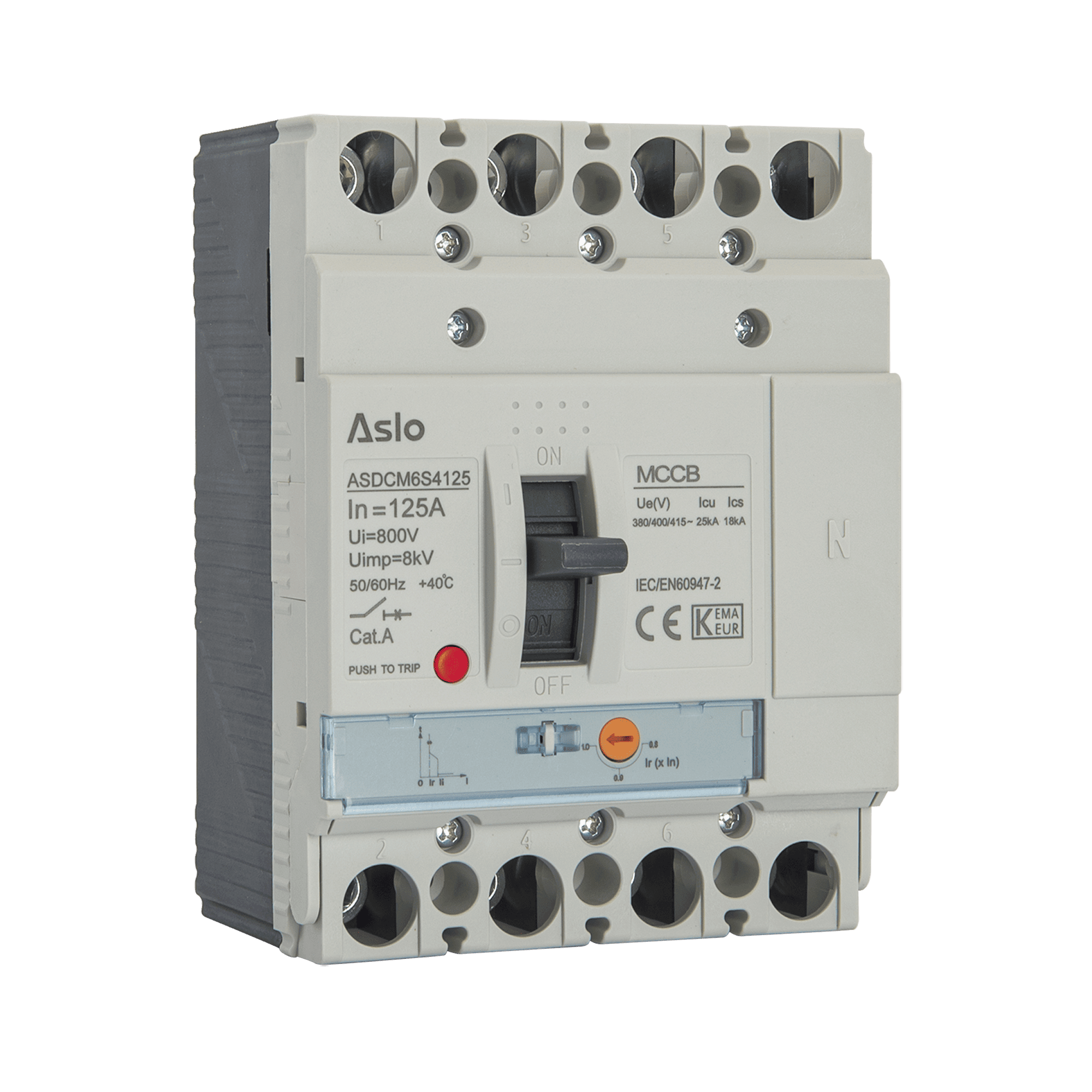 DISJUNTOR COM TÉRMICO REGULÁVEL DCM6S | 4P