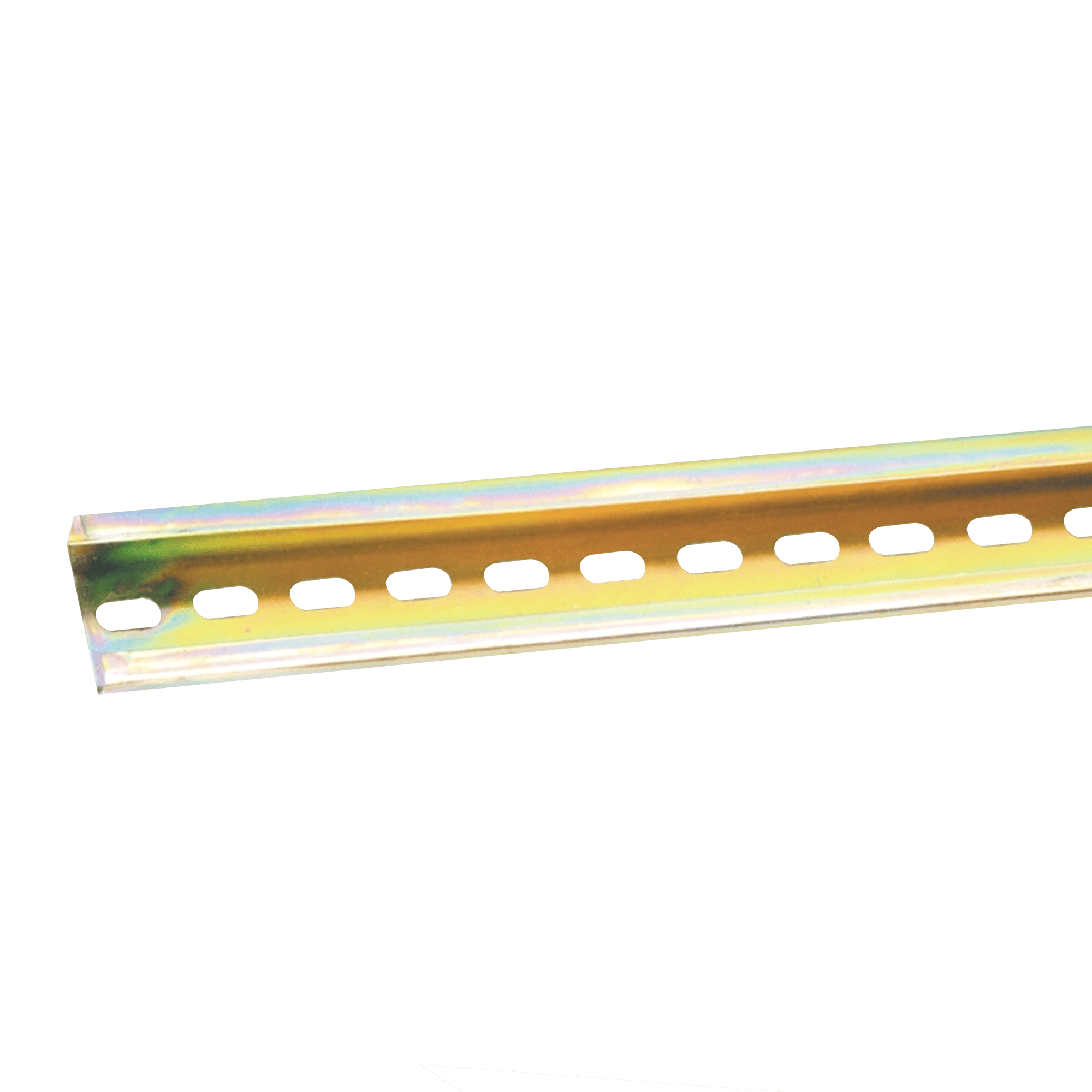 CALHA DIN ASSIMÉTRICA PERFURADA 15MM