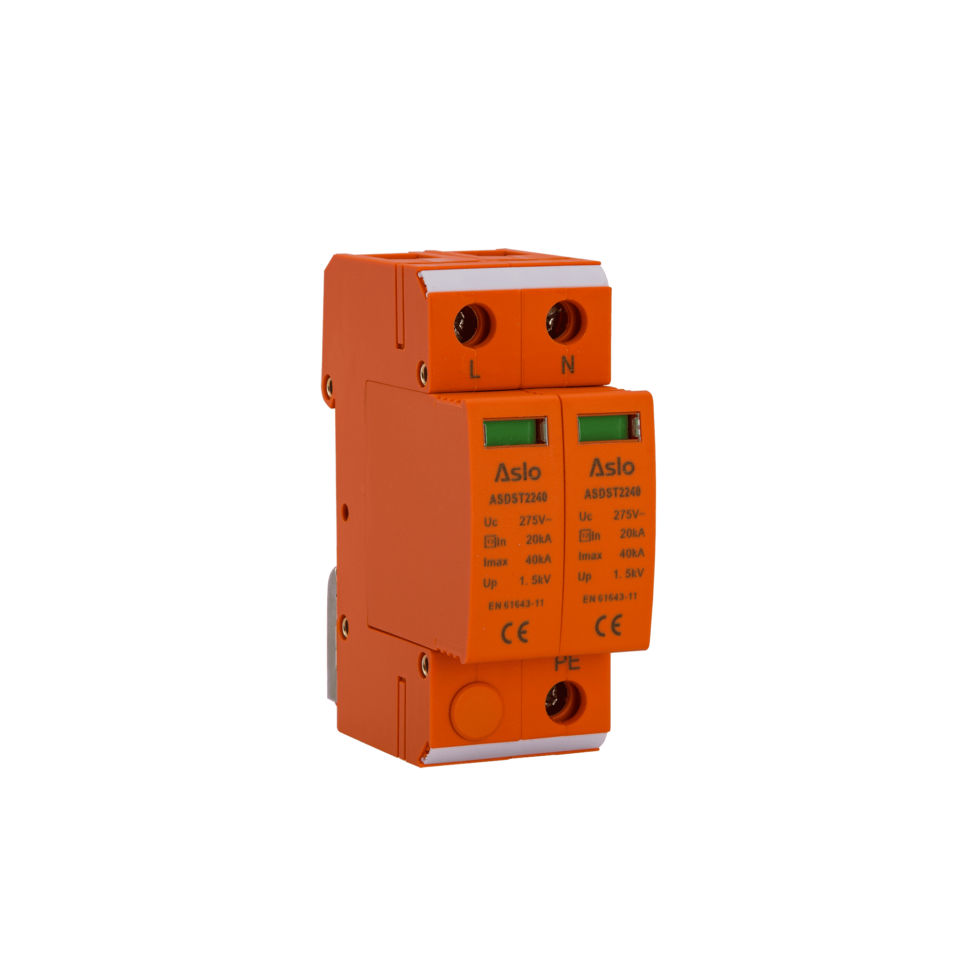 DESCARREGADOR SOBRETENSÃO AC, TIPO 2, IMAX 40KV, 1P+N                                                                   