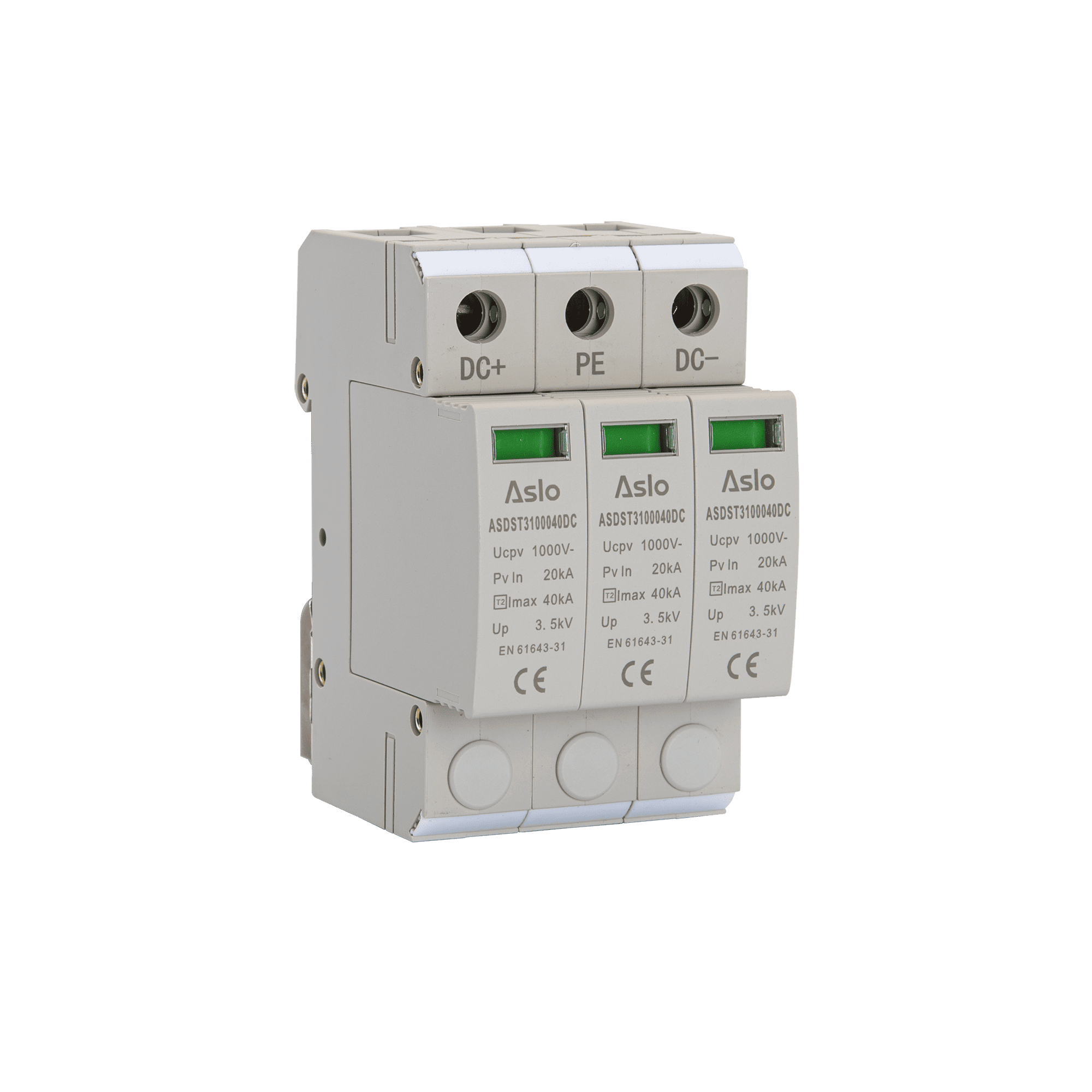 DESCARREGADOR SOBRETENSAO 1000DC, TIPO 2, IMAX 40KV, 3P