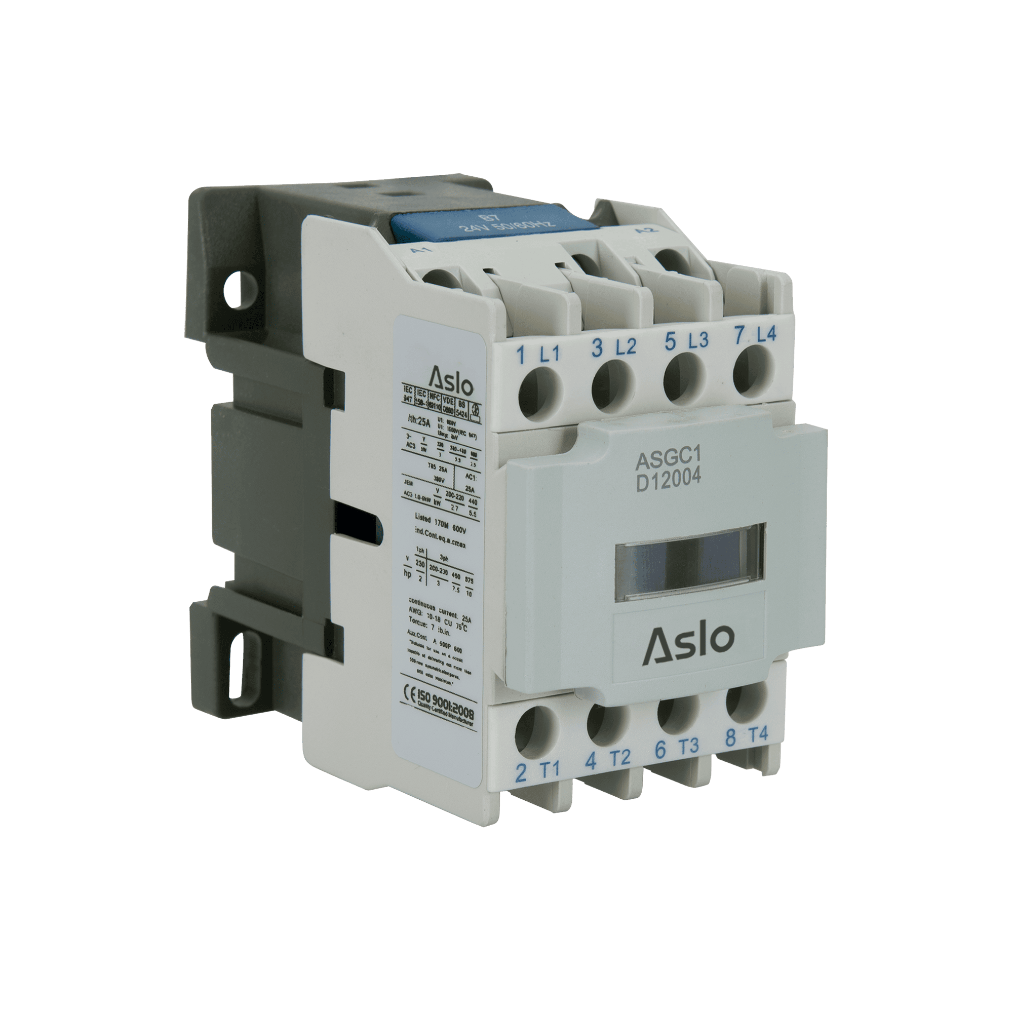 CONTACTOR TETRAPOLAR COM BOBINA AC 12A 4P NO