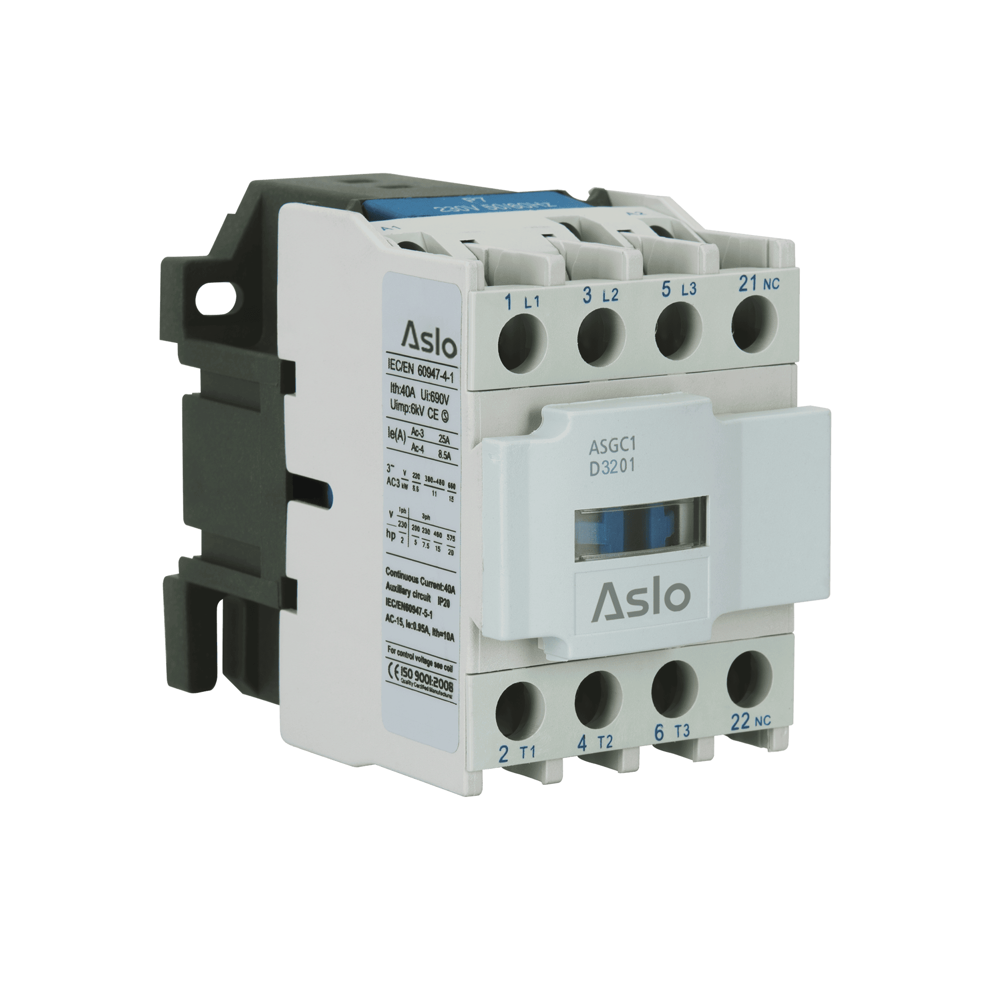 CONTACTOR TRIPOLAR COM BOBINE AC 32A