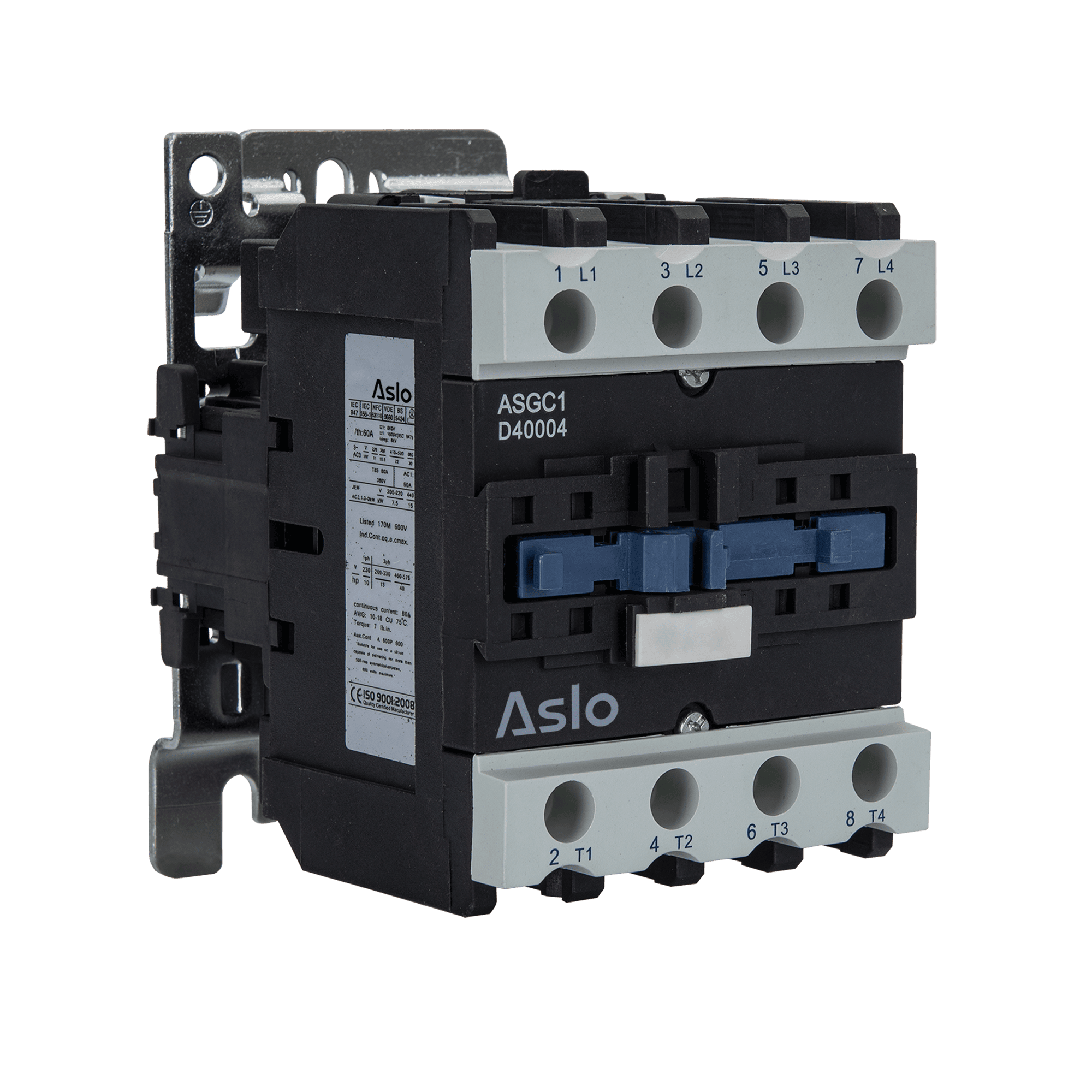 CONTACTOR TETRAPOLAR COM BOBINA AC 40A 4P NO 240V