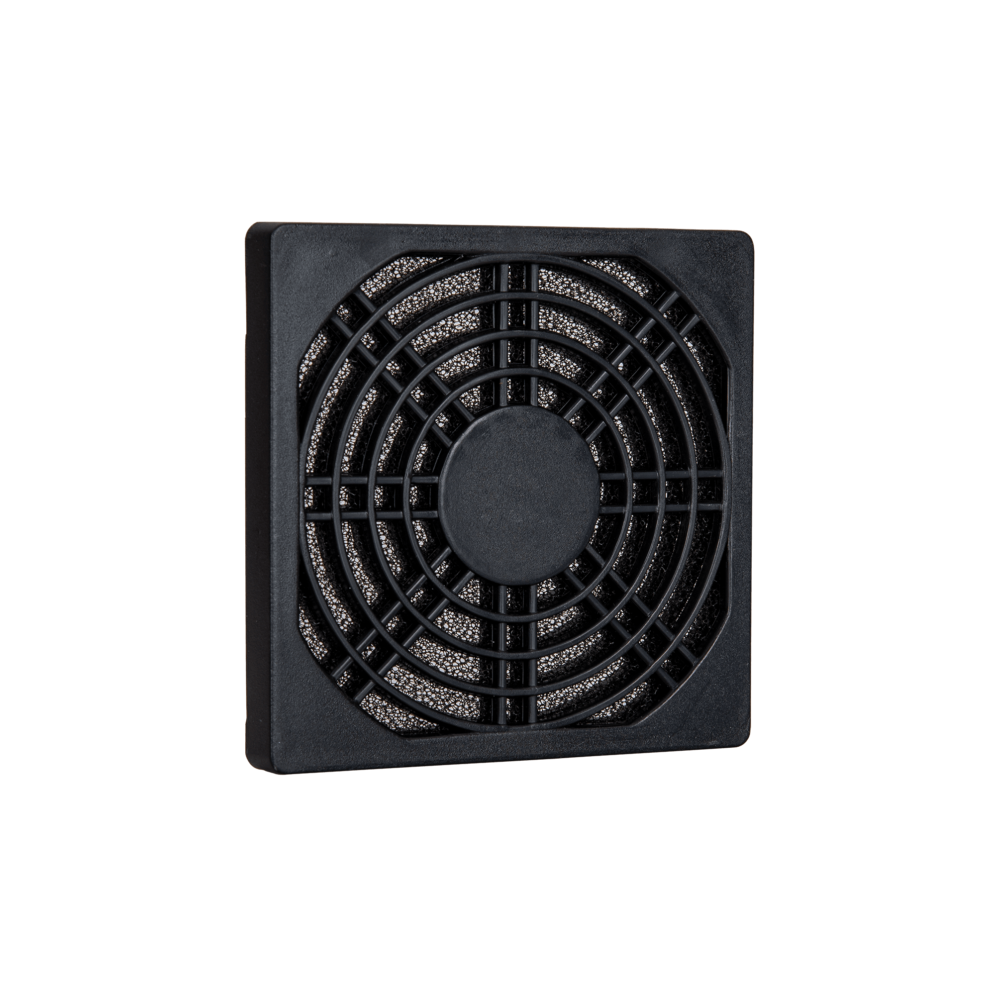 GRELHA PLÁSTICA COM FILTRO PARA VENTILADORES 80X80X10MM