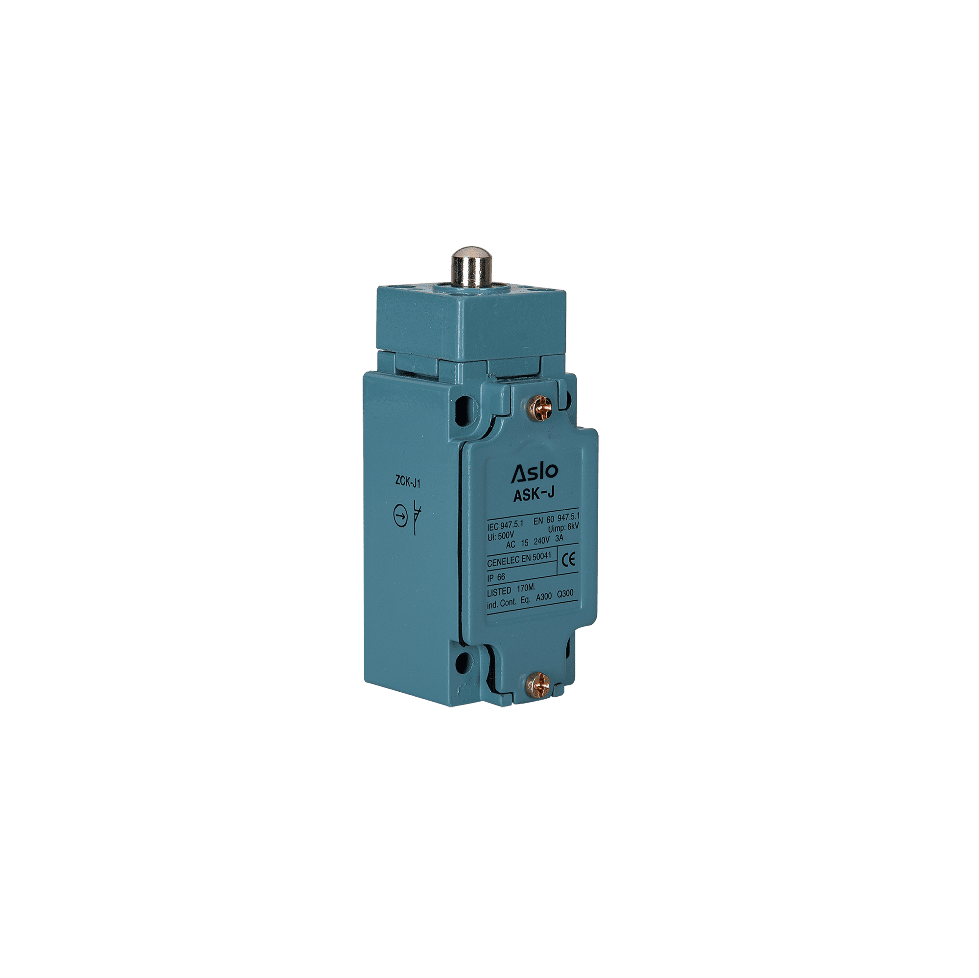 INTERRUPTOR FIM DE CURSO COM ÊMBOLO DE AÇO - MODELO SKJ