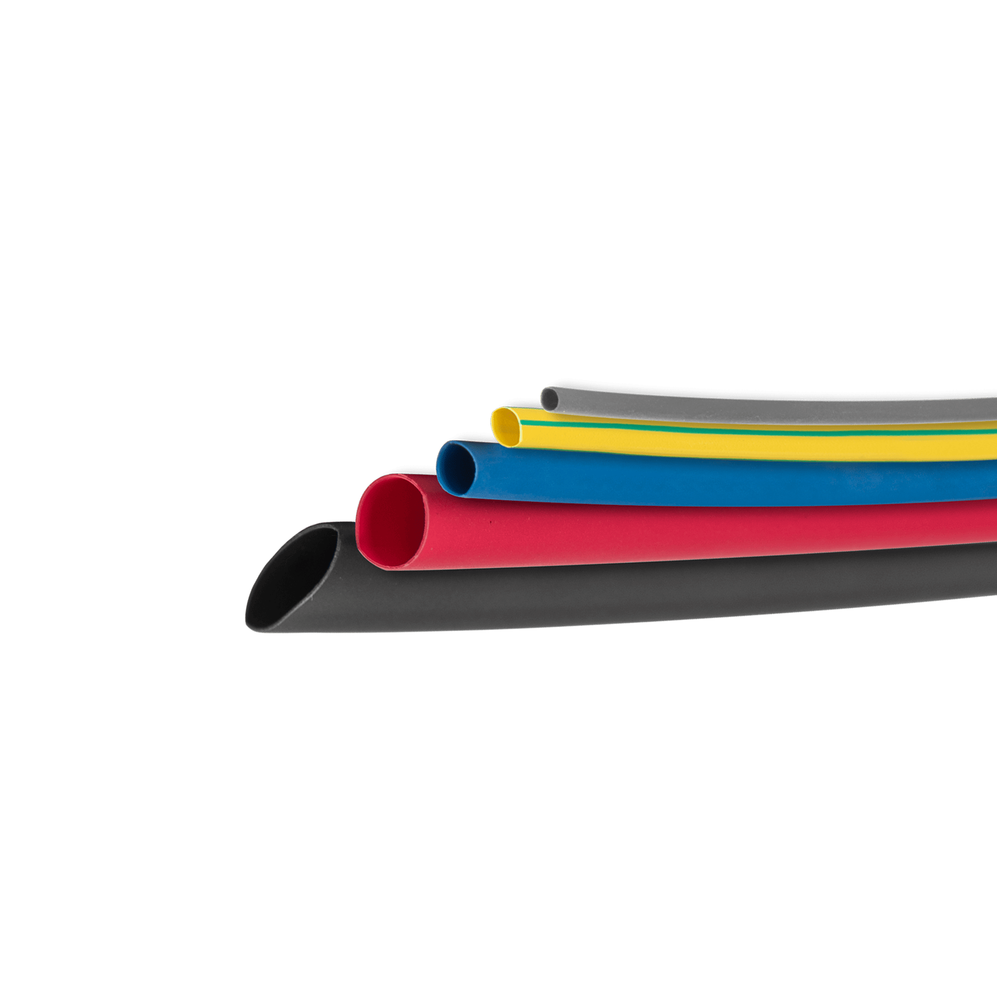 KIT TUBO TERMOR. 2:1 SEM RESINA (125UN) 5 CORES