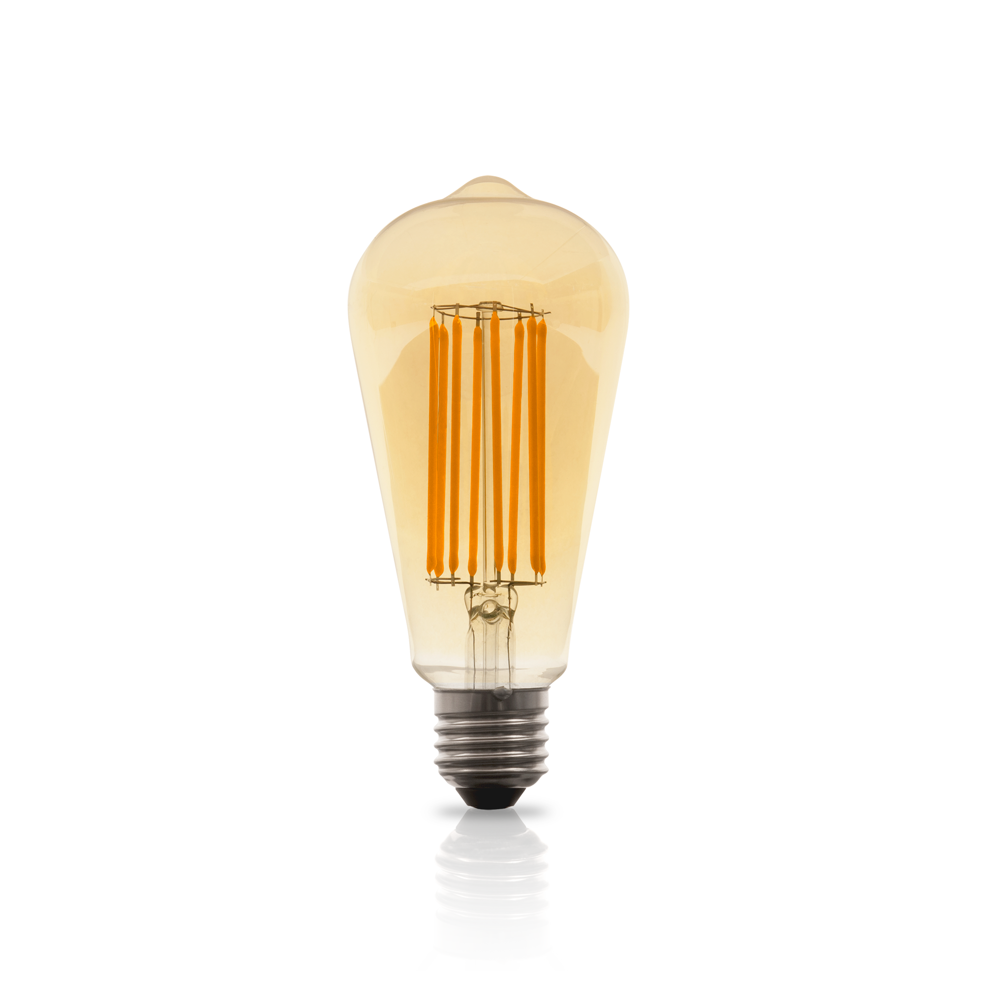 LÂMPADA LED VINTAGE FILAMENTO LONGO ST64 E27 8W 2000K