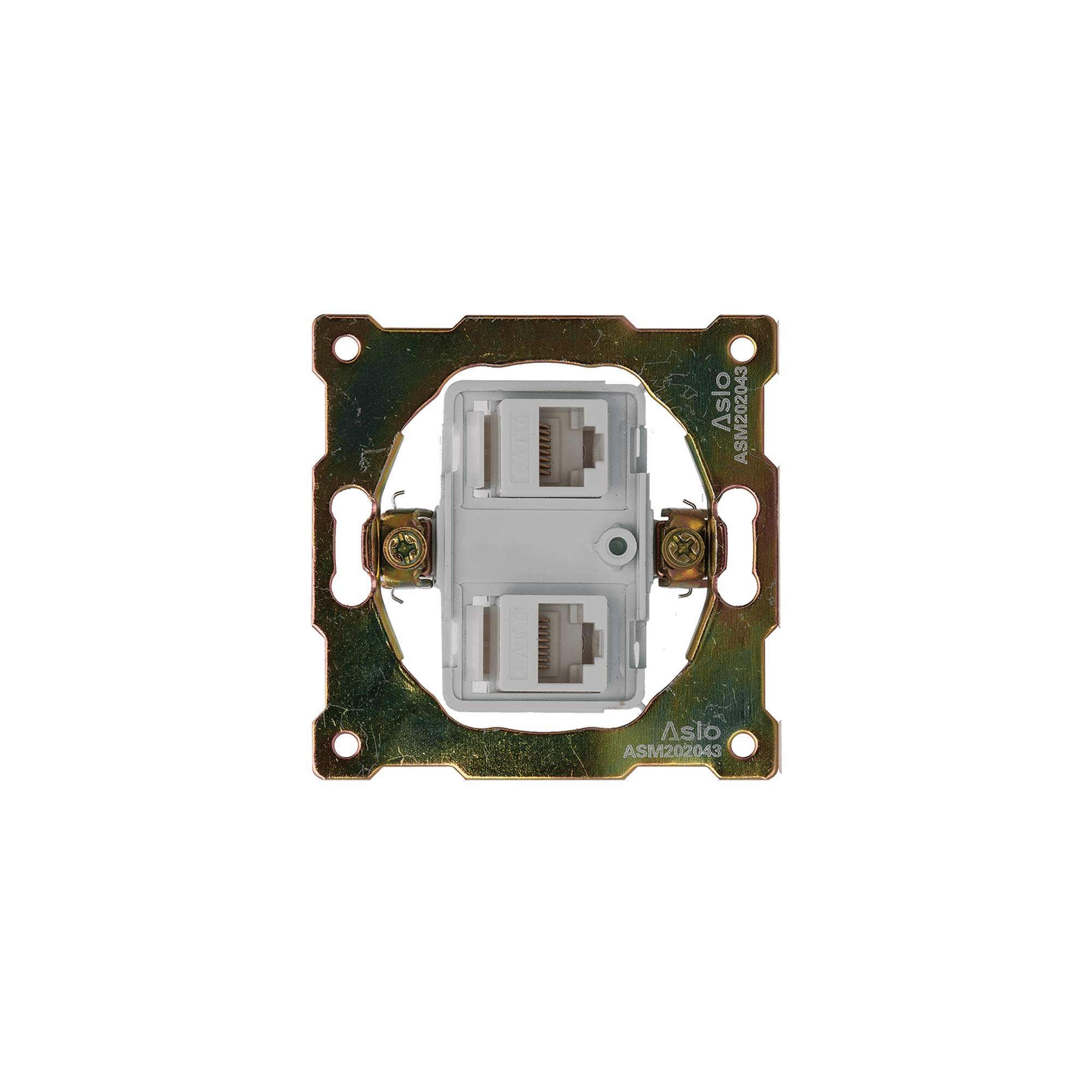 TOMADA DUPLA 2 X RJ45 16A - 250V CAT. 6 UTP M2020