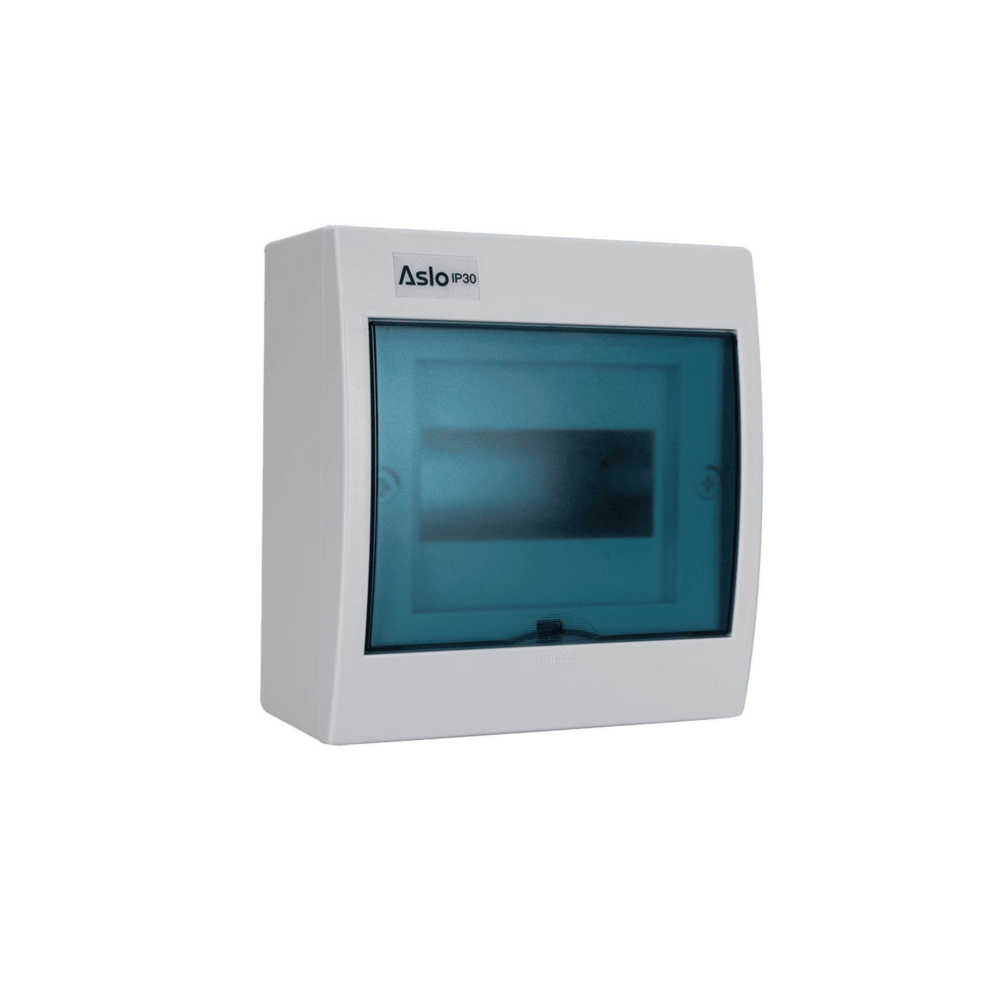 QUADRO DE DISTRIBUIÇÃO SALIENTE COM PORTA TRANSPARENTE VERTICAL 6 MÓDULOS