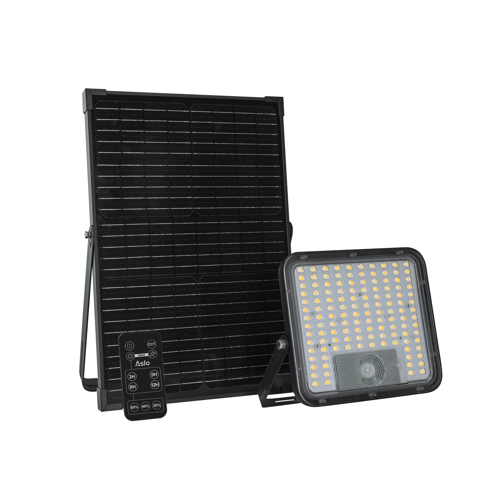 PROJETOR LED SOLAR COM CONTROLO REMOTO 60W 2-CCT IP65