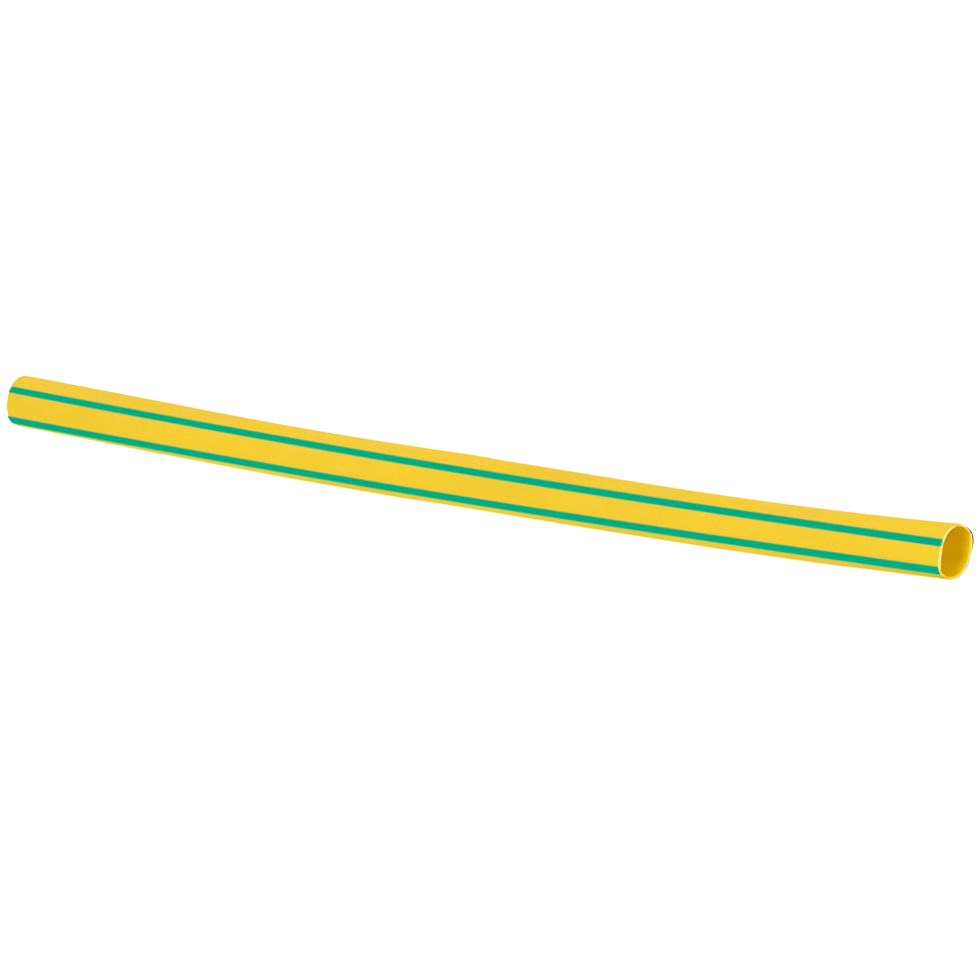 TUBO TERMORRETRÁTIL PAREDE FINA SEM RESINA VERDE/AMARELO