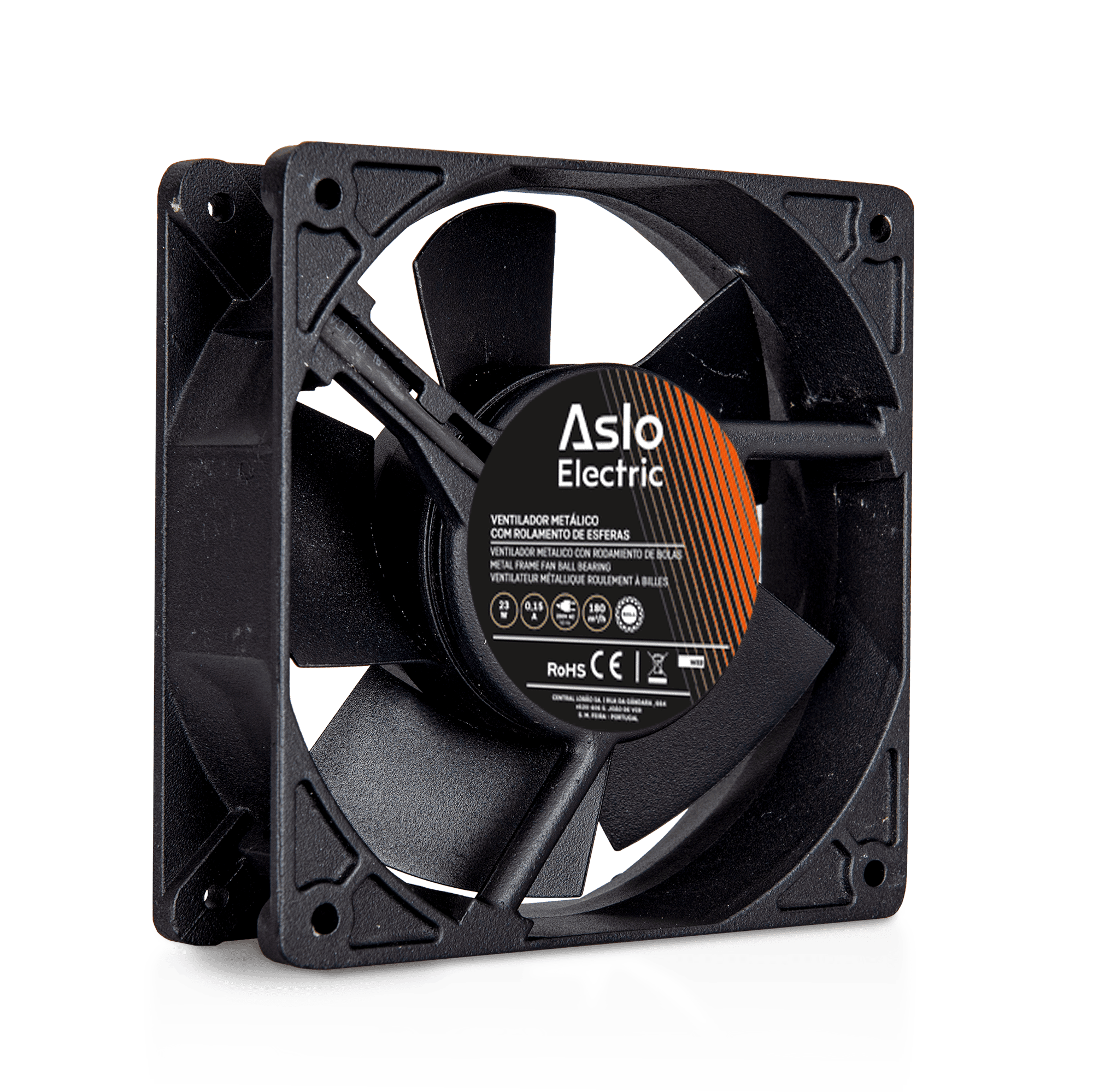 VENTILADOR METÁLICO 230V 120X120X38MM COM ROLAMENTO ESFERAS