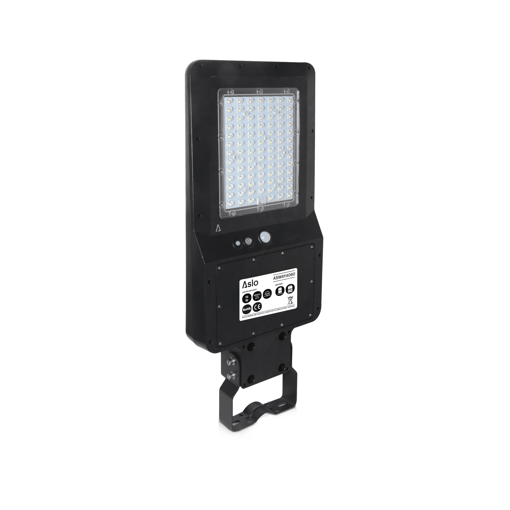 LUMINÁRIA DE RUA LED SOLAR COM CONTROLO REMOTO 40W 6000K IP65