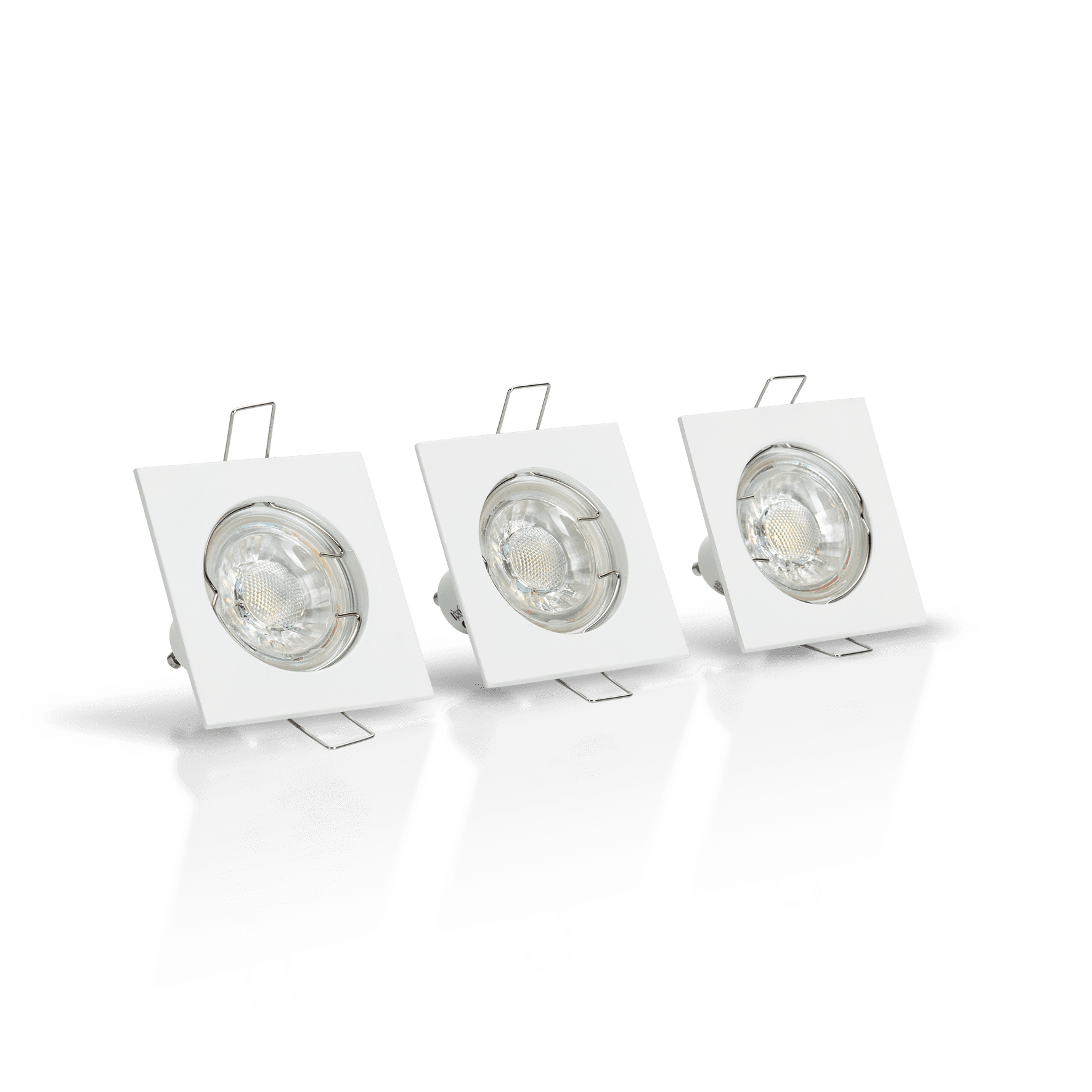 CONJUNTO DE 3 AROS QUADRADOS LED FIXOS