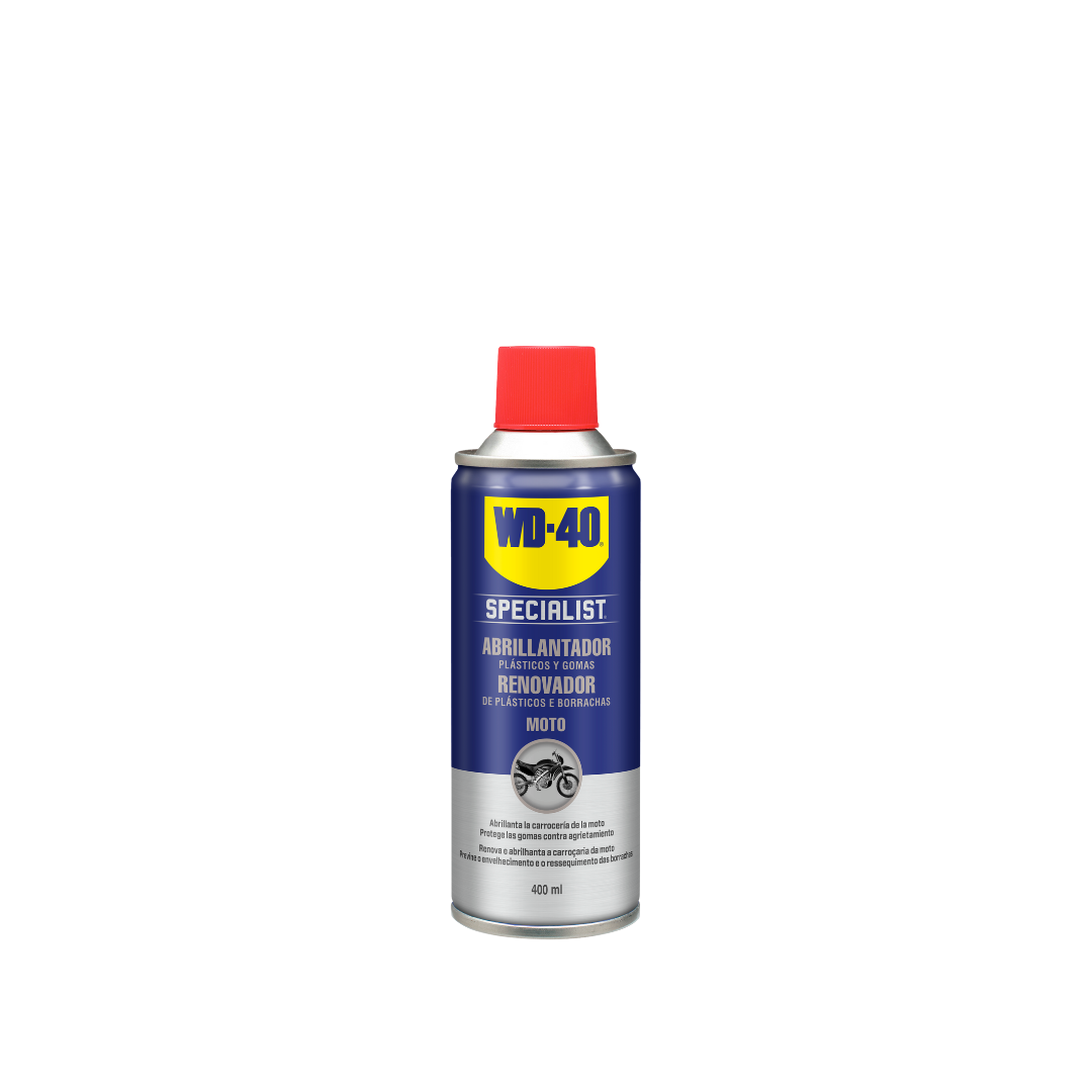 RENOVADOR DE PLÁSTICOS E BORRACHAS 400ML - WD-40 SPECIALIST MOTO