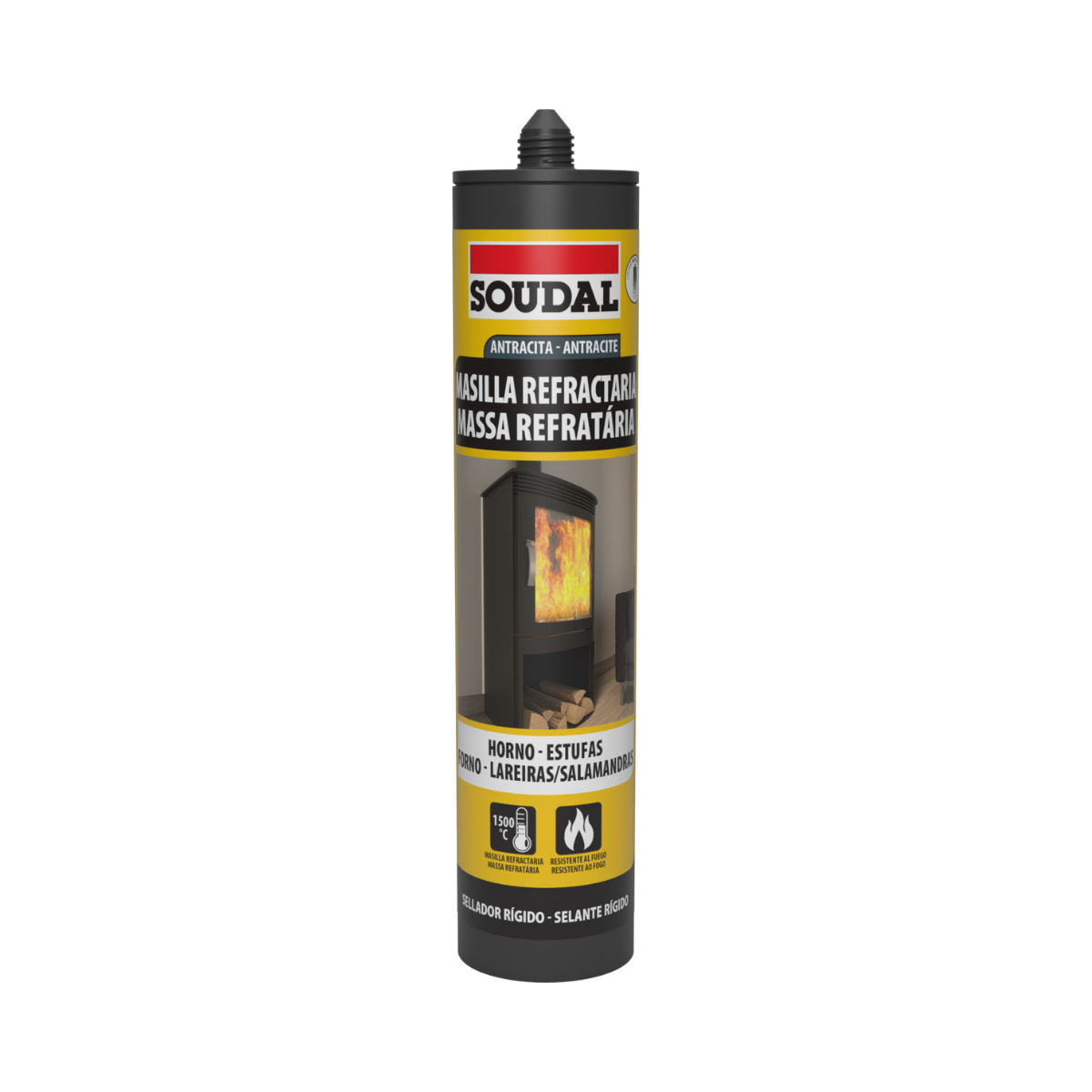 MASSA REFRACTÁRIA PRETA 290ML 1500ºC