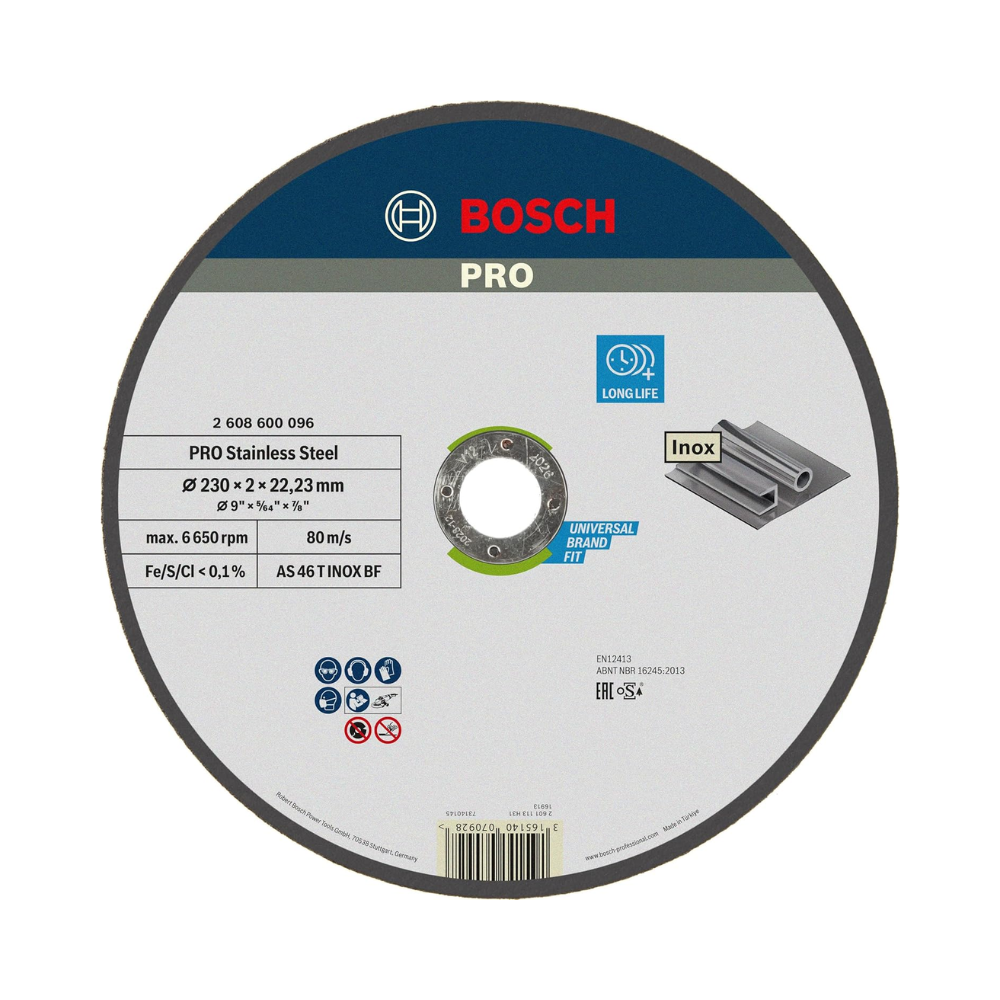 DISCO CORTE INOX DIREITO EXPERT 230X2X22.3MM