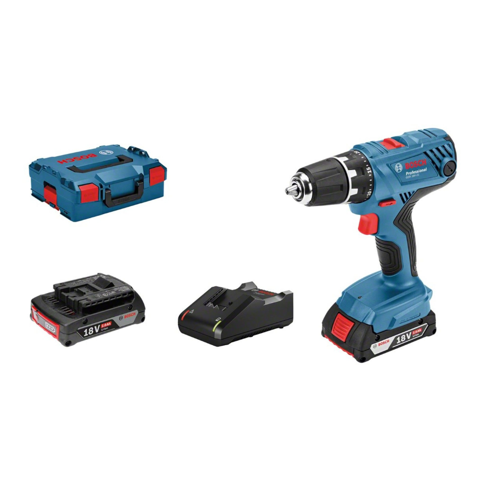 APARAFUSADORA GSR 18V-21 + 2 BATERIAS 2,0AH E MALA