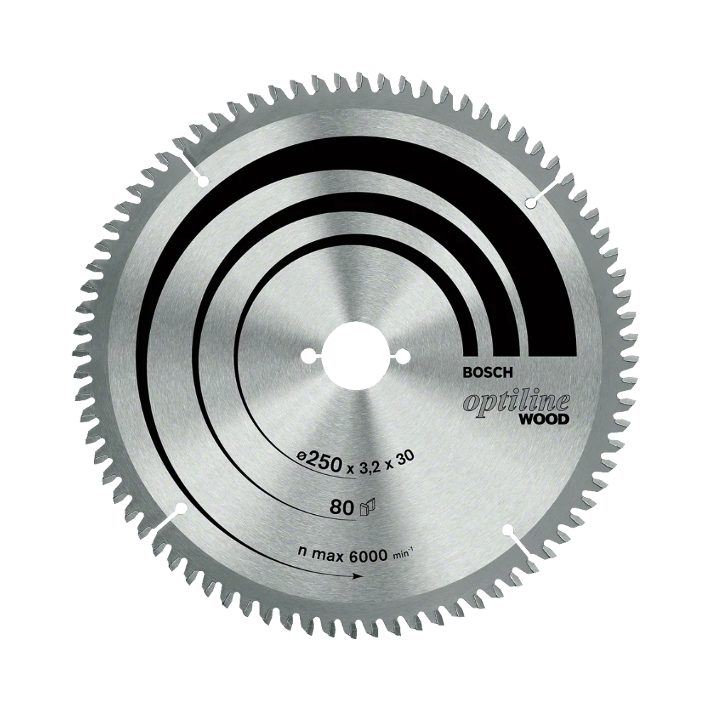 DISCO CORTE MADEIRA OPTILINE WOOD, 250X30X3.2MM, 40 DENTES