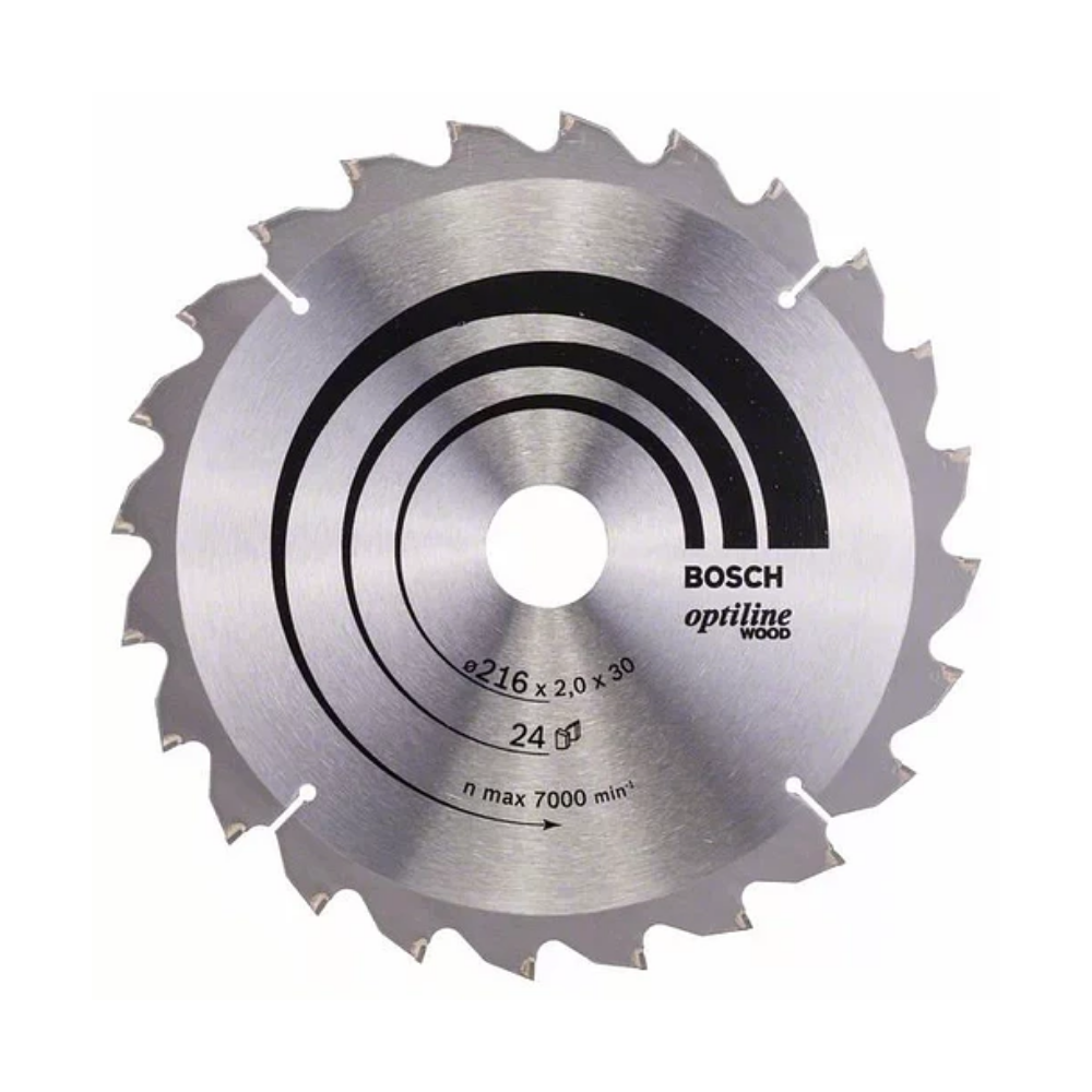 DISCO CORTE MADEIRA OPTILINE WOOD, 216X30X2.0MM, 60 DENTES
