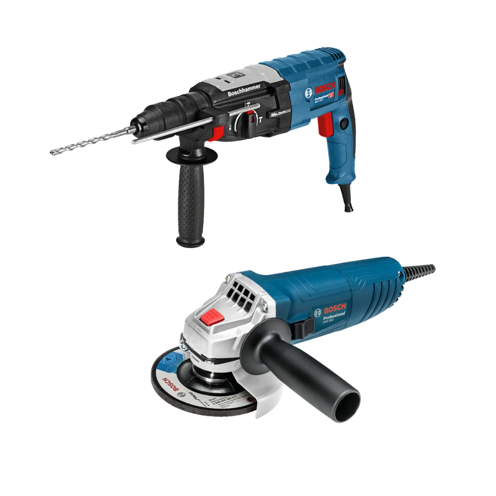 MARTELO PERFURADOR GBH 2-28 F + REBARBADORA GWS 850 C