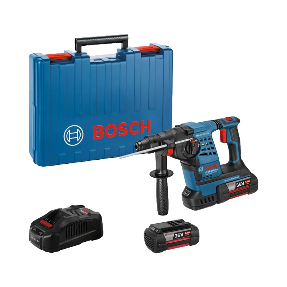 MARTELO GBH 36 V-LI PLUS + 2 BATERIAS 6,0AH E MALA