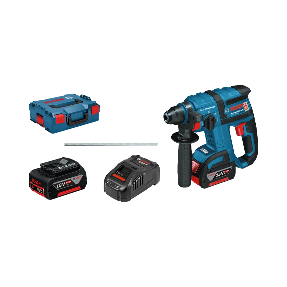 MARTELO DEMOLIDOR GBH 18V-EC + 2 BATERIAS 5,0AH E MALA L-BOXX