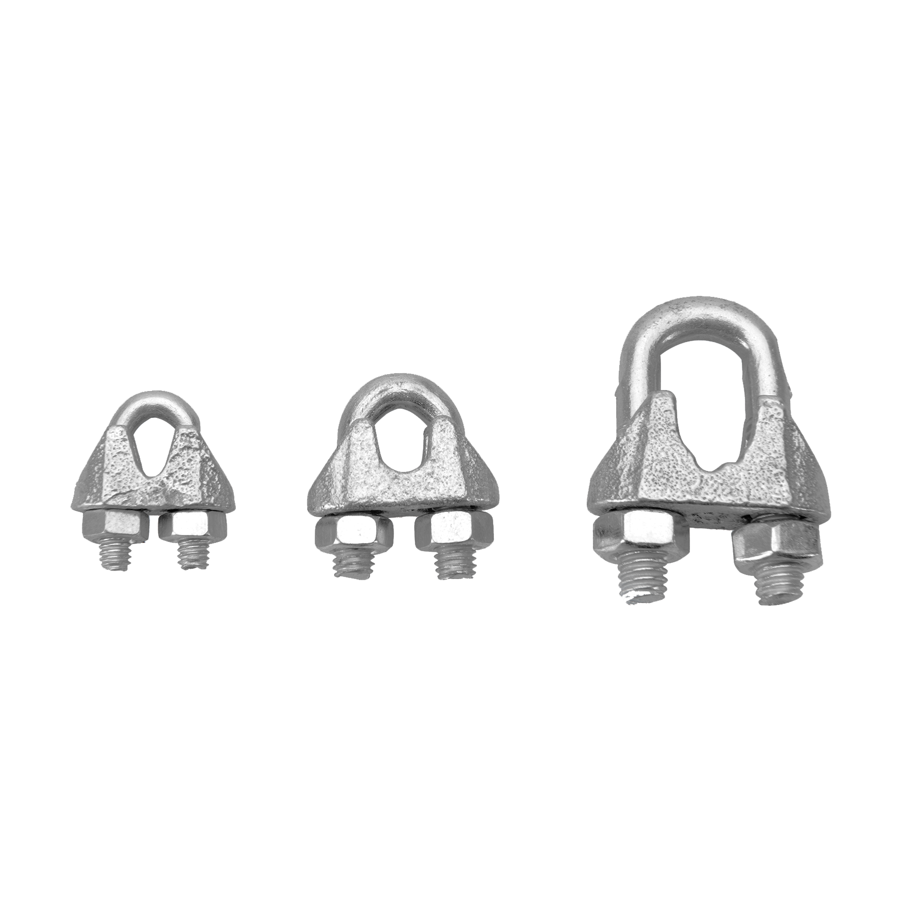 CONJUNTO DE 3 CERRAS CABO GALVANIZADOS