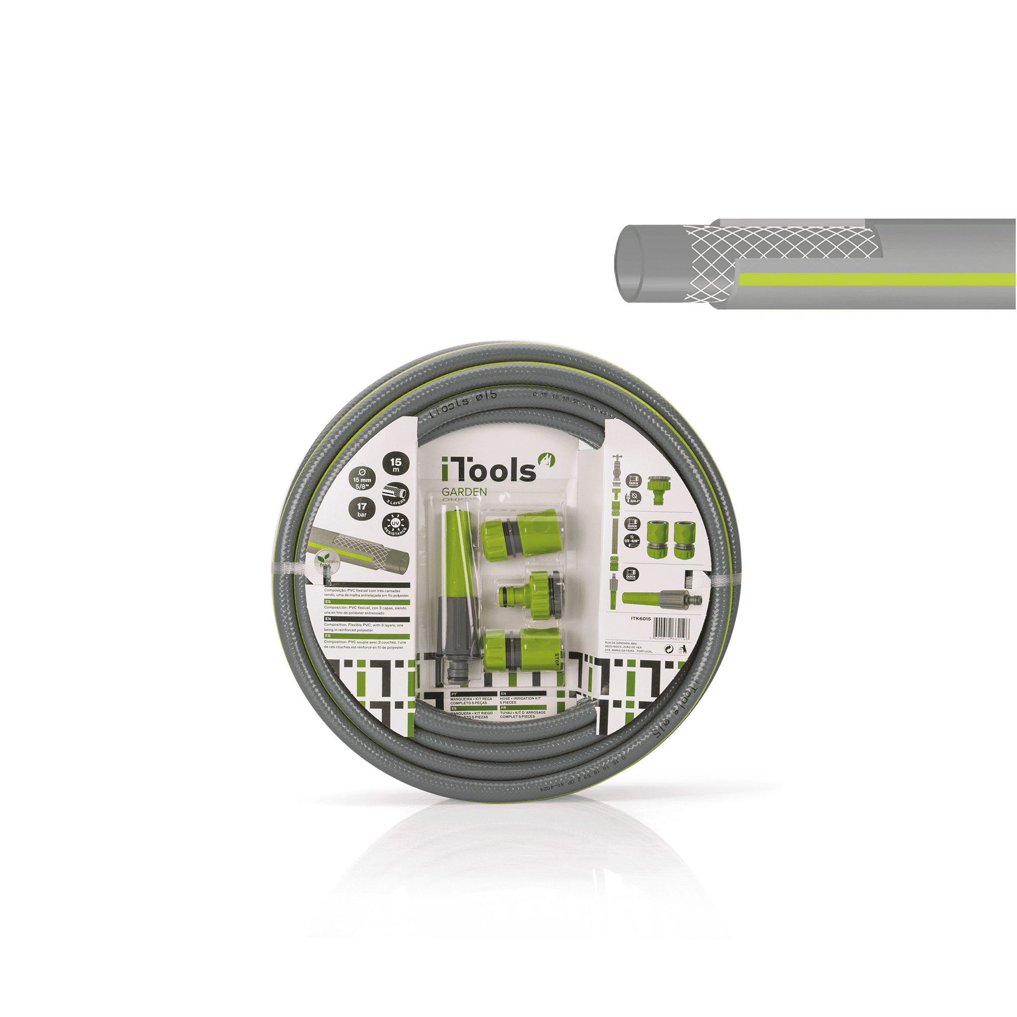 MANGUEIRA + KIT REGA COMPLETO 5 PEÇAS