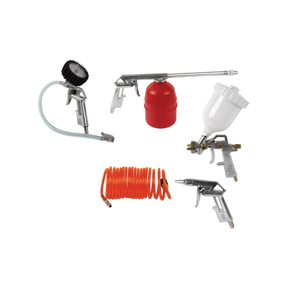 KIT 5 PEÇAS PROFISSIONAL PARA AR COMPRIMIDO