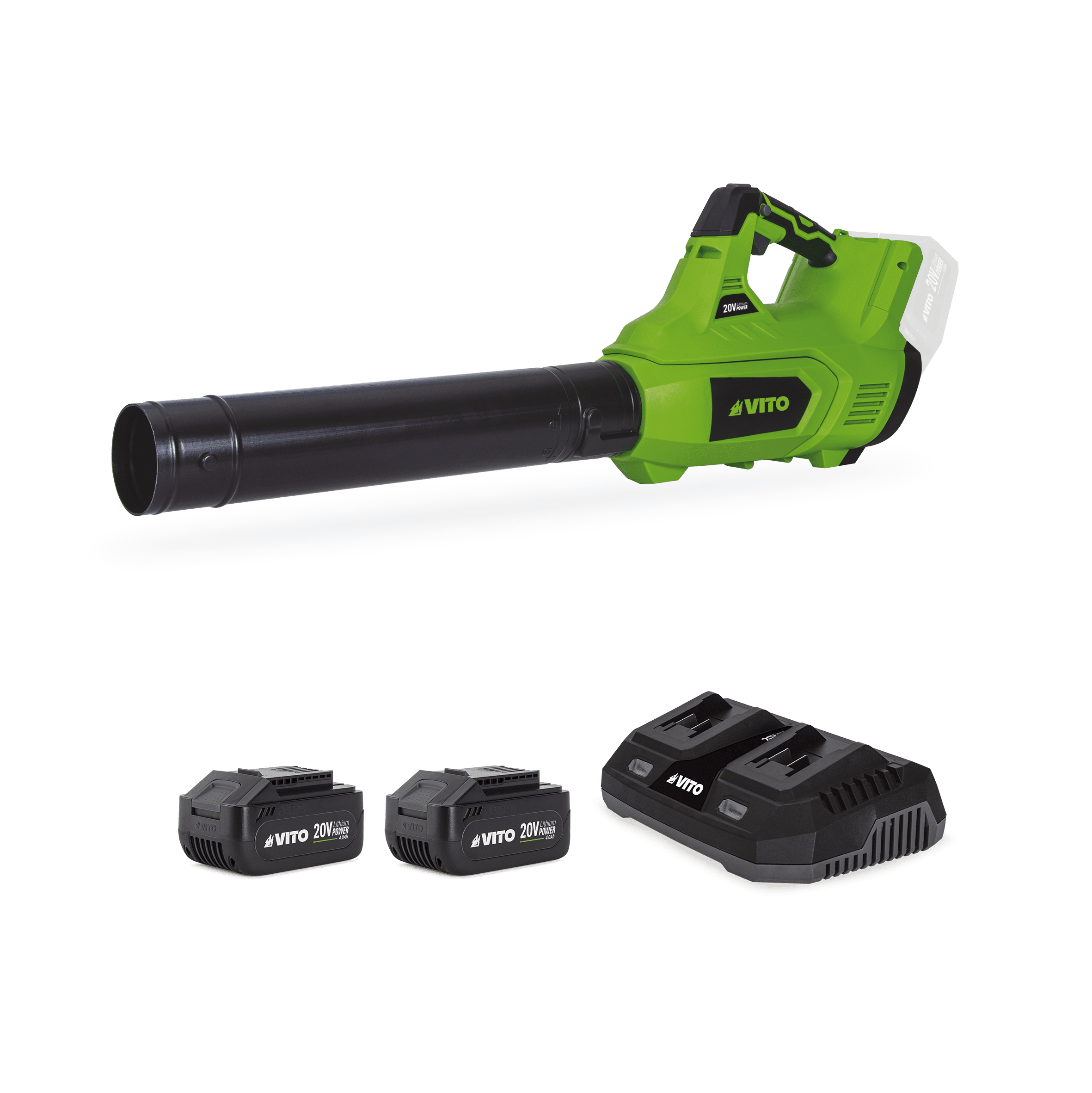 SOPRADOR EGO 40V LI  COM 2 BATERIAS E CARREGADOR DUPLO