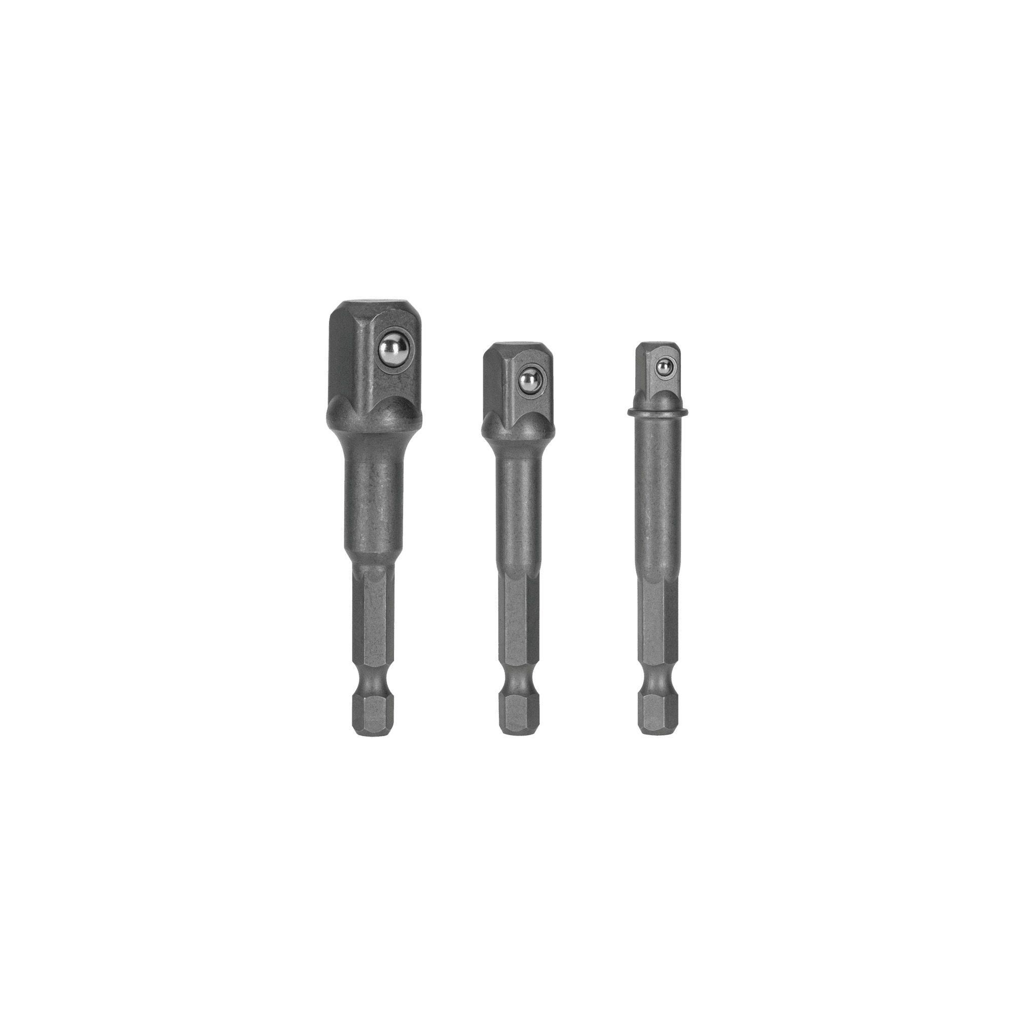 CONJUNTO DE 3 ADAPTADORES CHAVE DE CAIXA PARA BERBEQUIM 1/2"-3/8"-1/4"