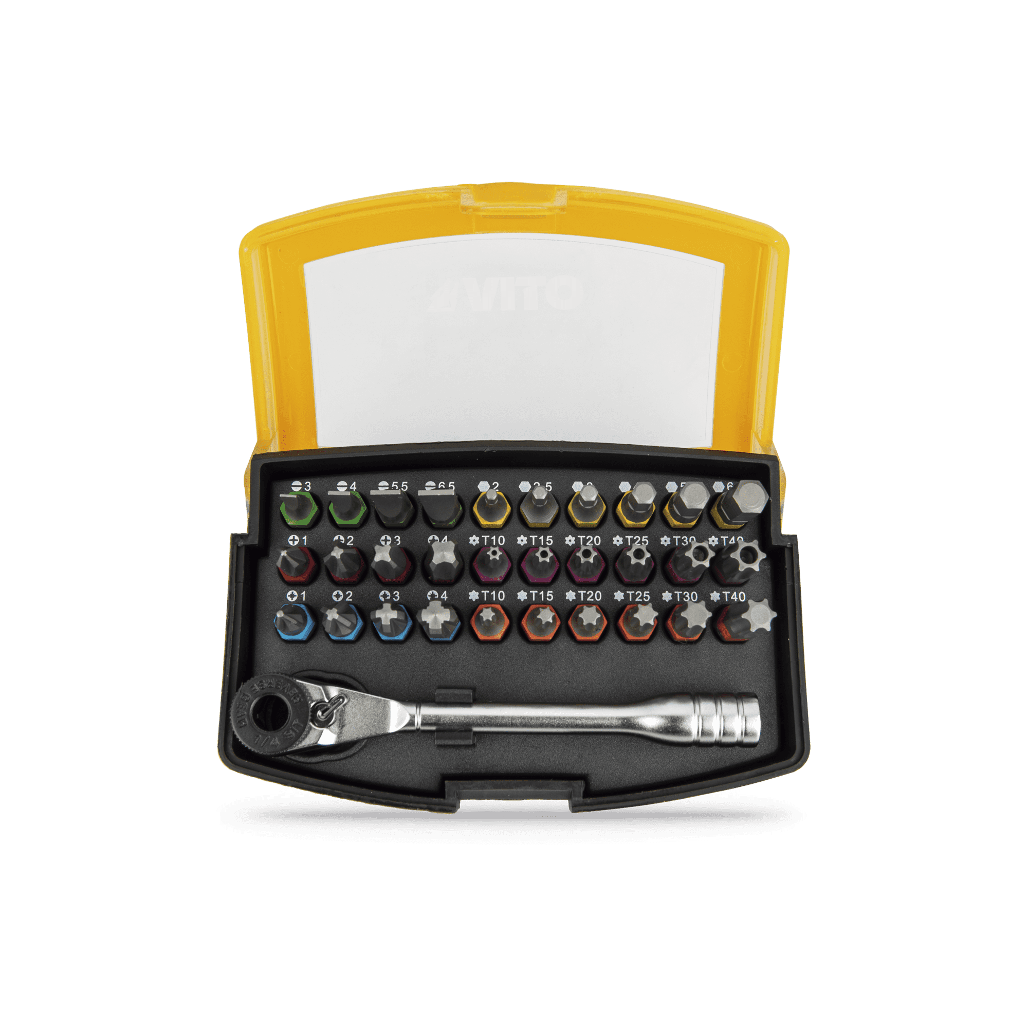 CONJUNTO DE BITS COM MINI ROQUETE - 30 PEÇAS