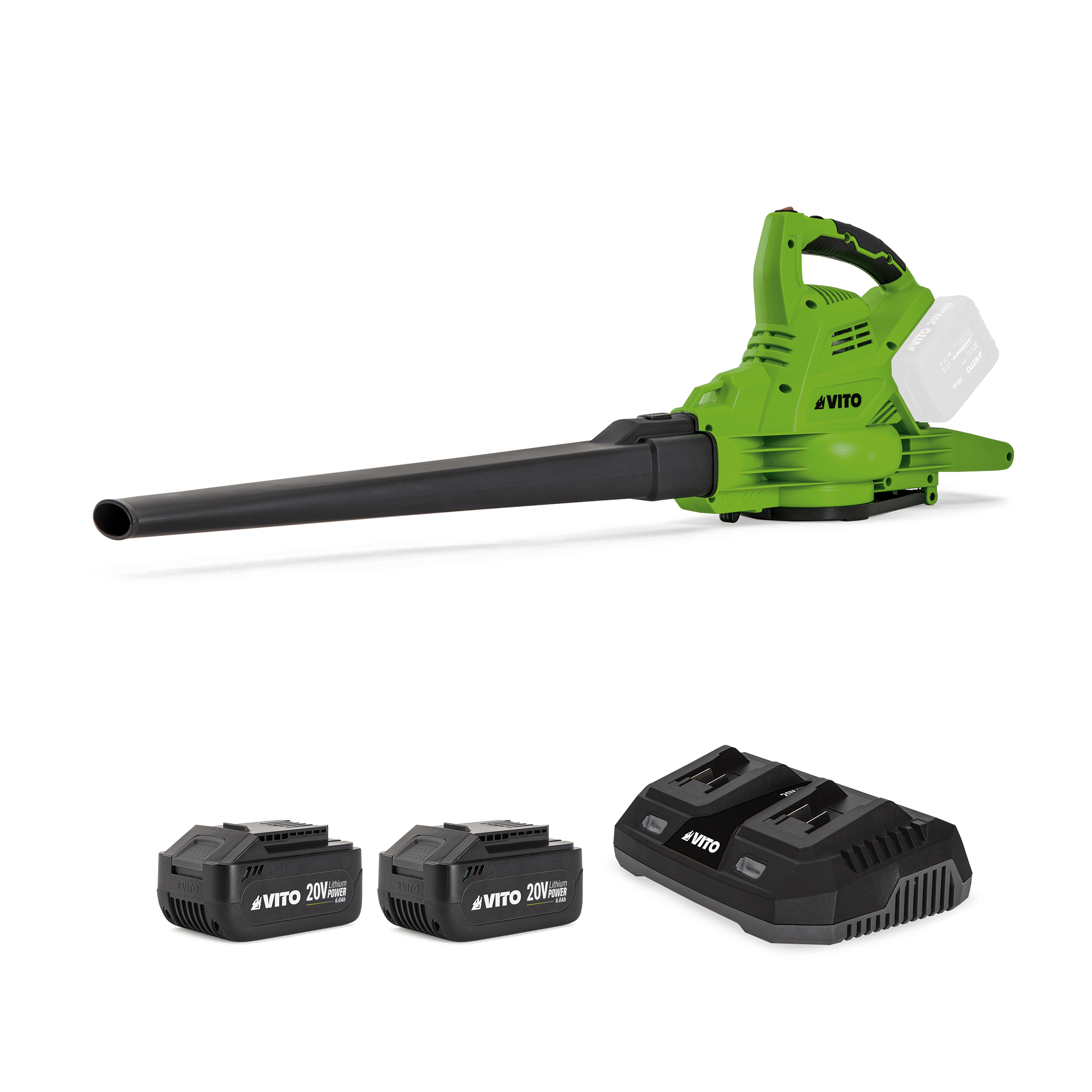 ASPIRADOR SOPRADOR 40 V, CARREGADOR DUPLO E 2 BATERIAS 6 AH