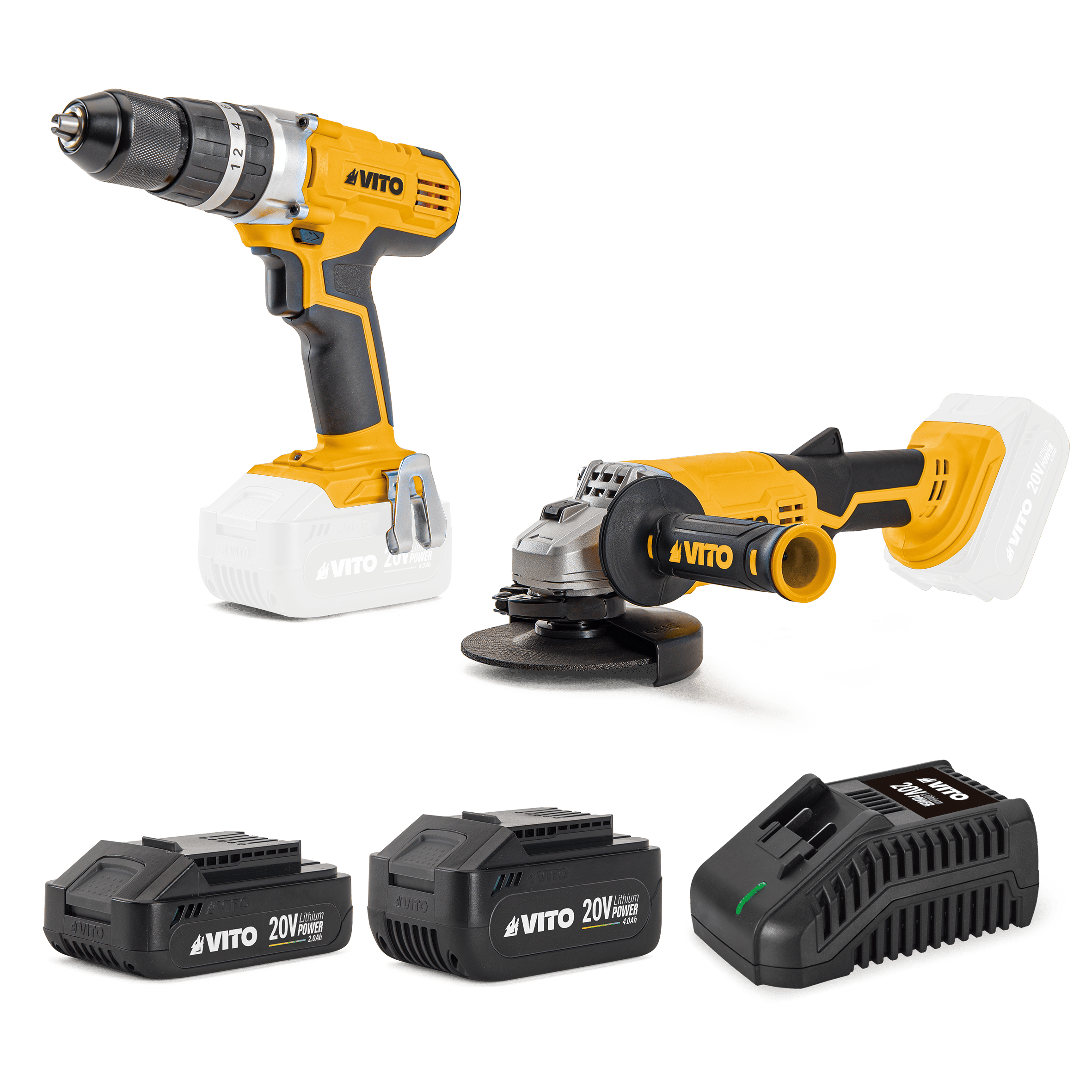 BERBEQUIM BRUSHLESS 20V, COM BATERIA, CARREGADOR E MALA BMC